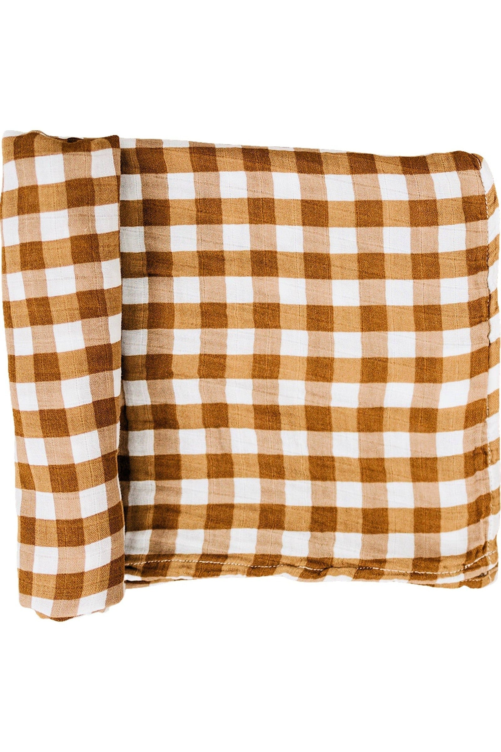 Gingham Muslin Swaddle Blanket, Baby Essentials, Gender Neutral, 100% Cotton