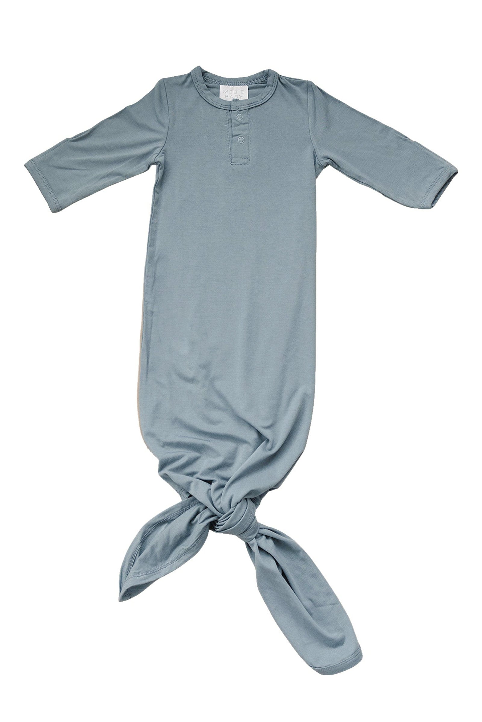 Dusty Blue Knot Gown, Bamboo, Baby Essentials