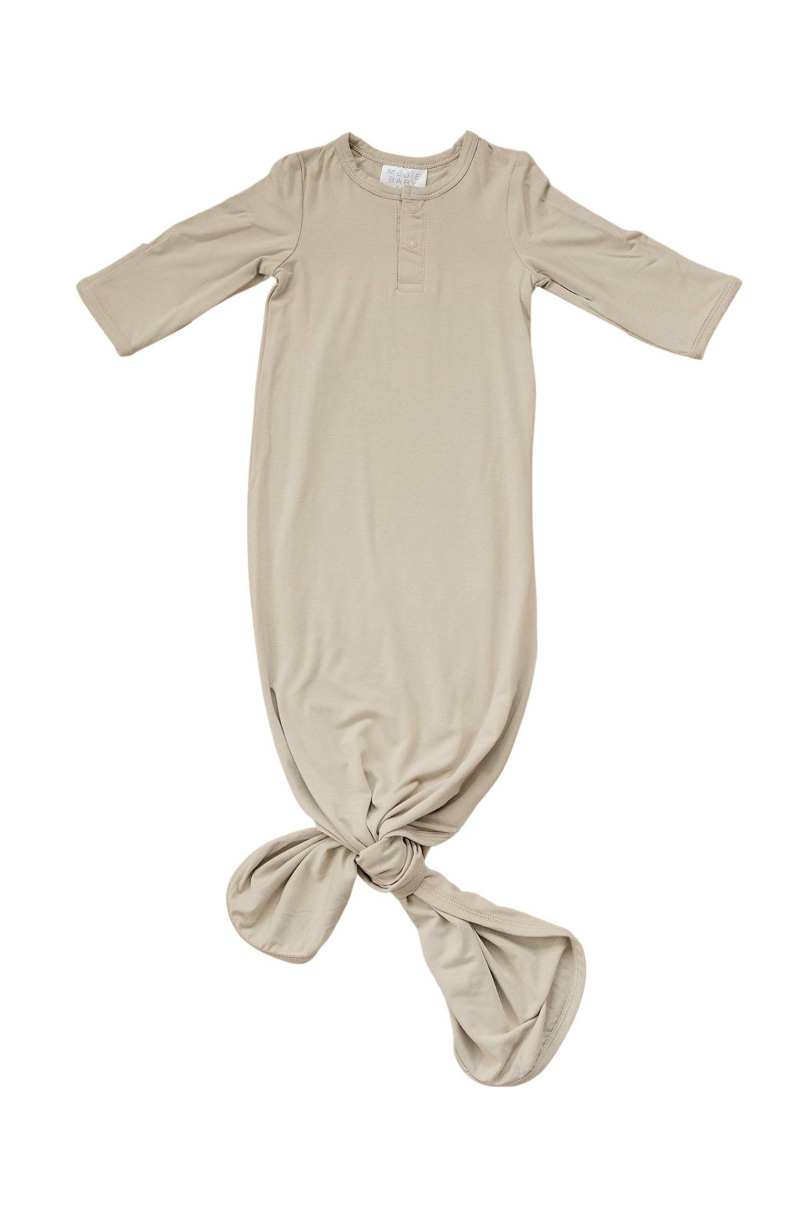 Oatmeal Knot Gown, Bamboo, Baby Essentials