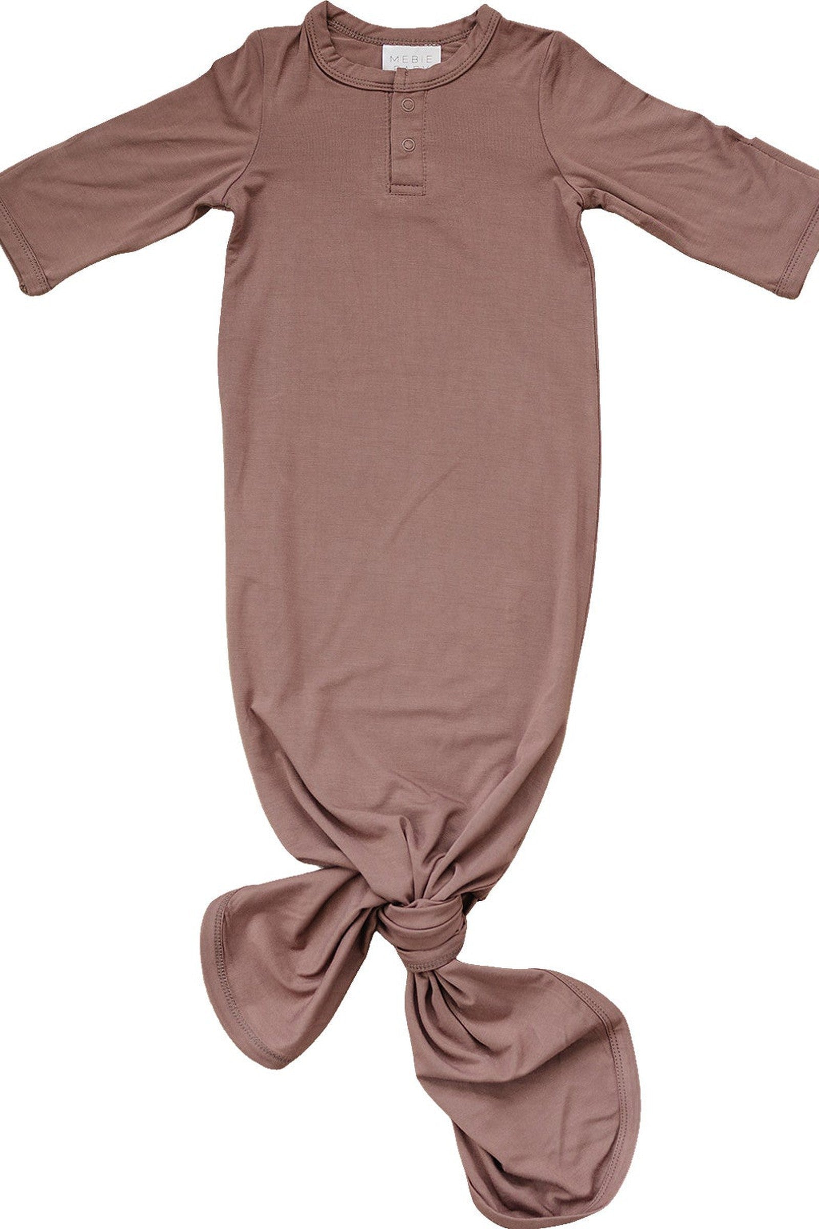Plum Knot Gown, Bamboo, Baby Essentials