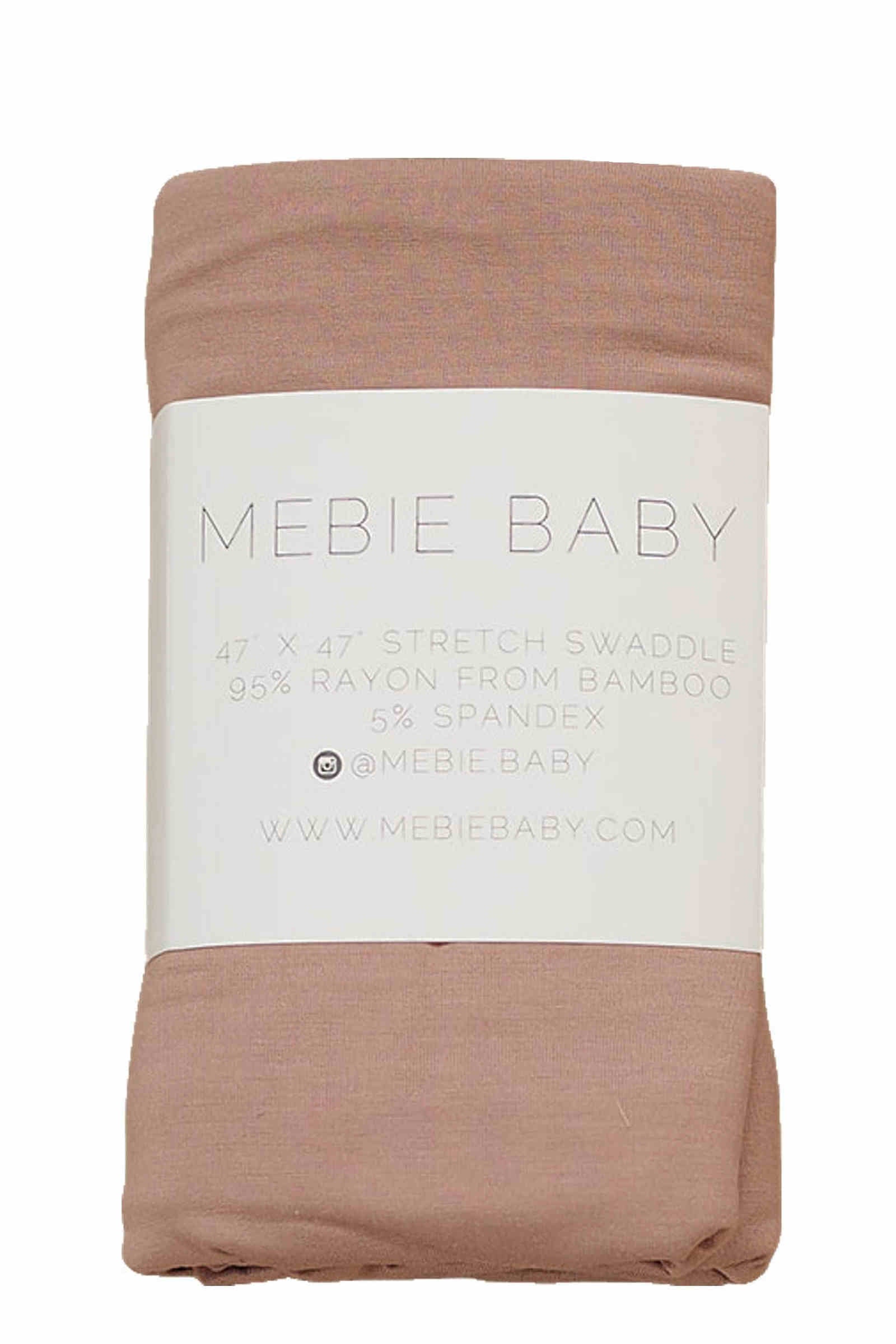 Dusty Rose Stretch Swaddle Blanket, Bamboo, Baby Essentials