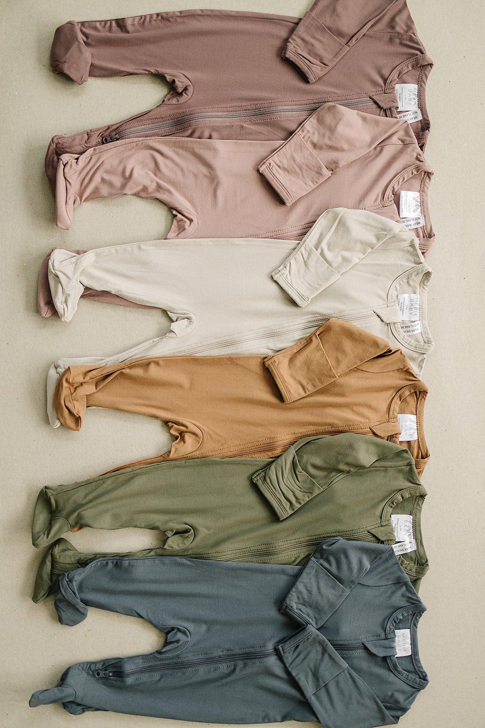 Plum Footed Zipper Pajama, Bamboo, Baby Essentials