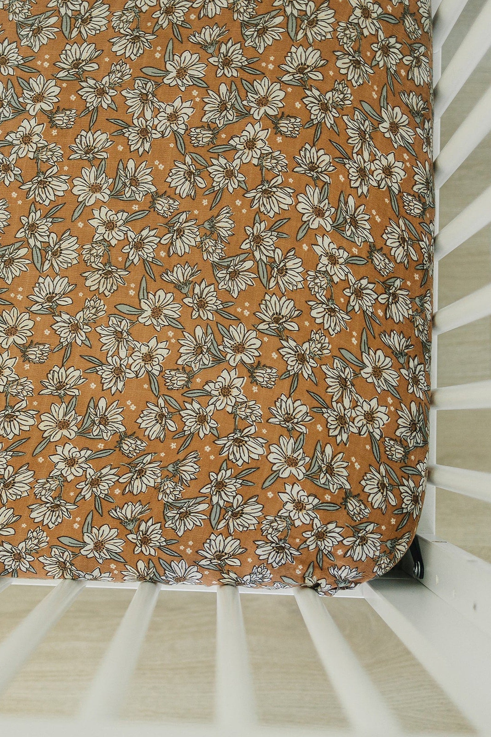 Magnolia Muslin Crib Sheet, 100% Cotton, Baby Essentials