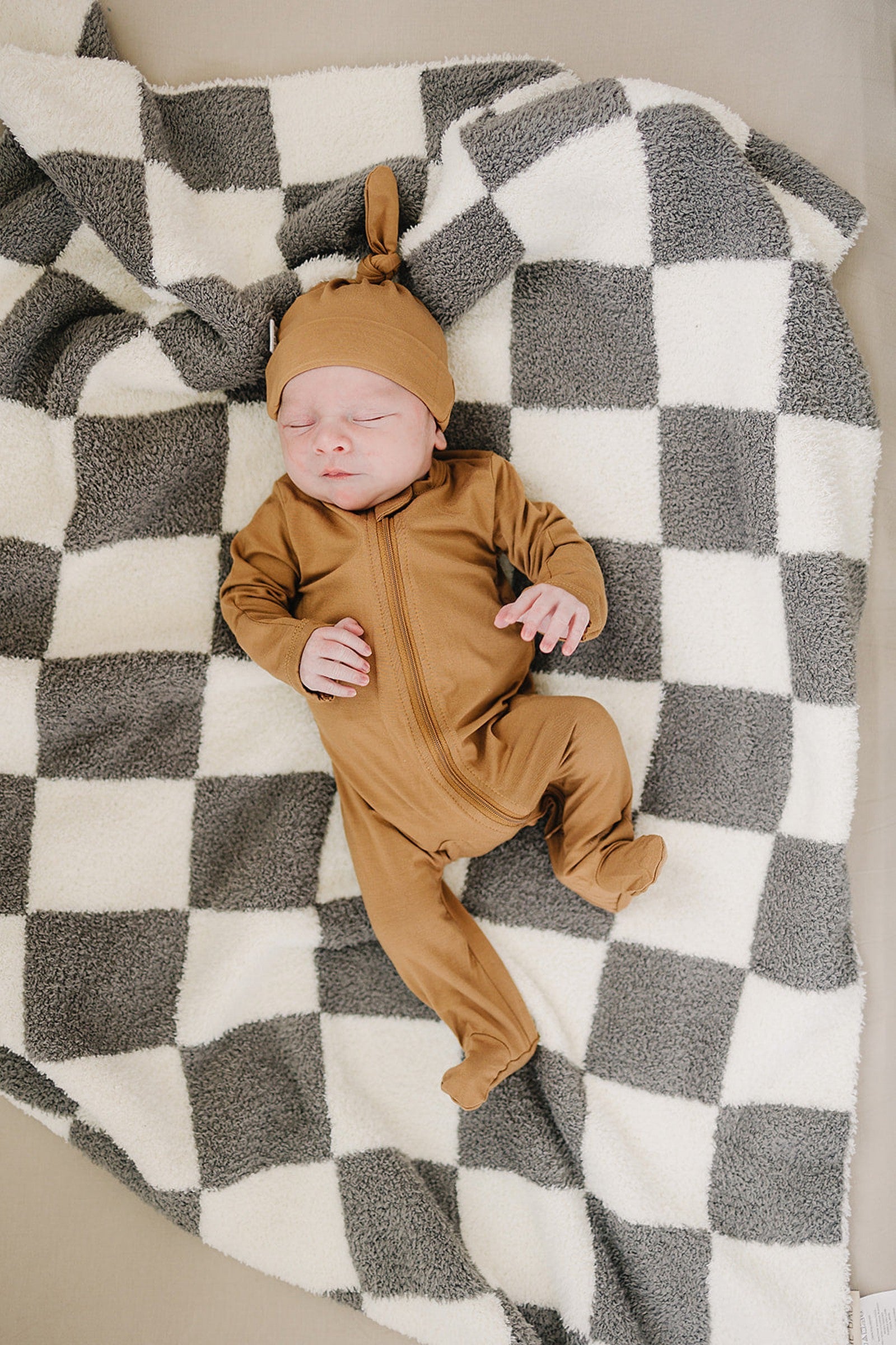 Mustard Footed Zipper Pajama, Bamboo, Baby Essentials