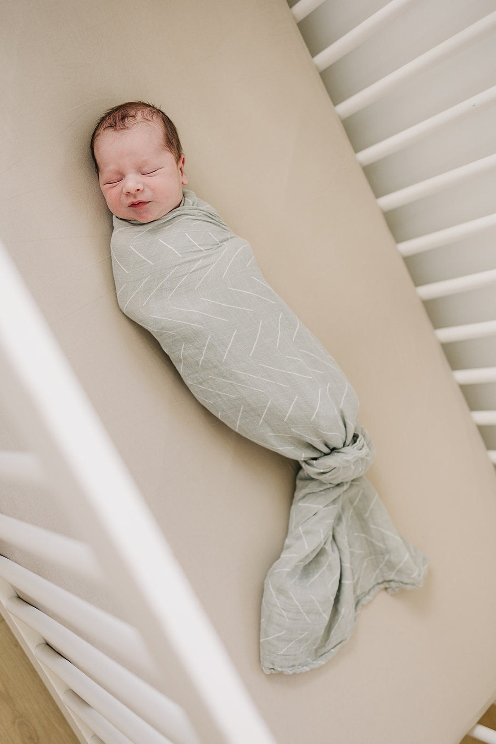 Desert Sage Muslin Swaddle Blanket, 100% Cotton, Baby Essentials
