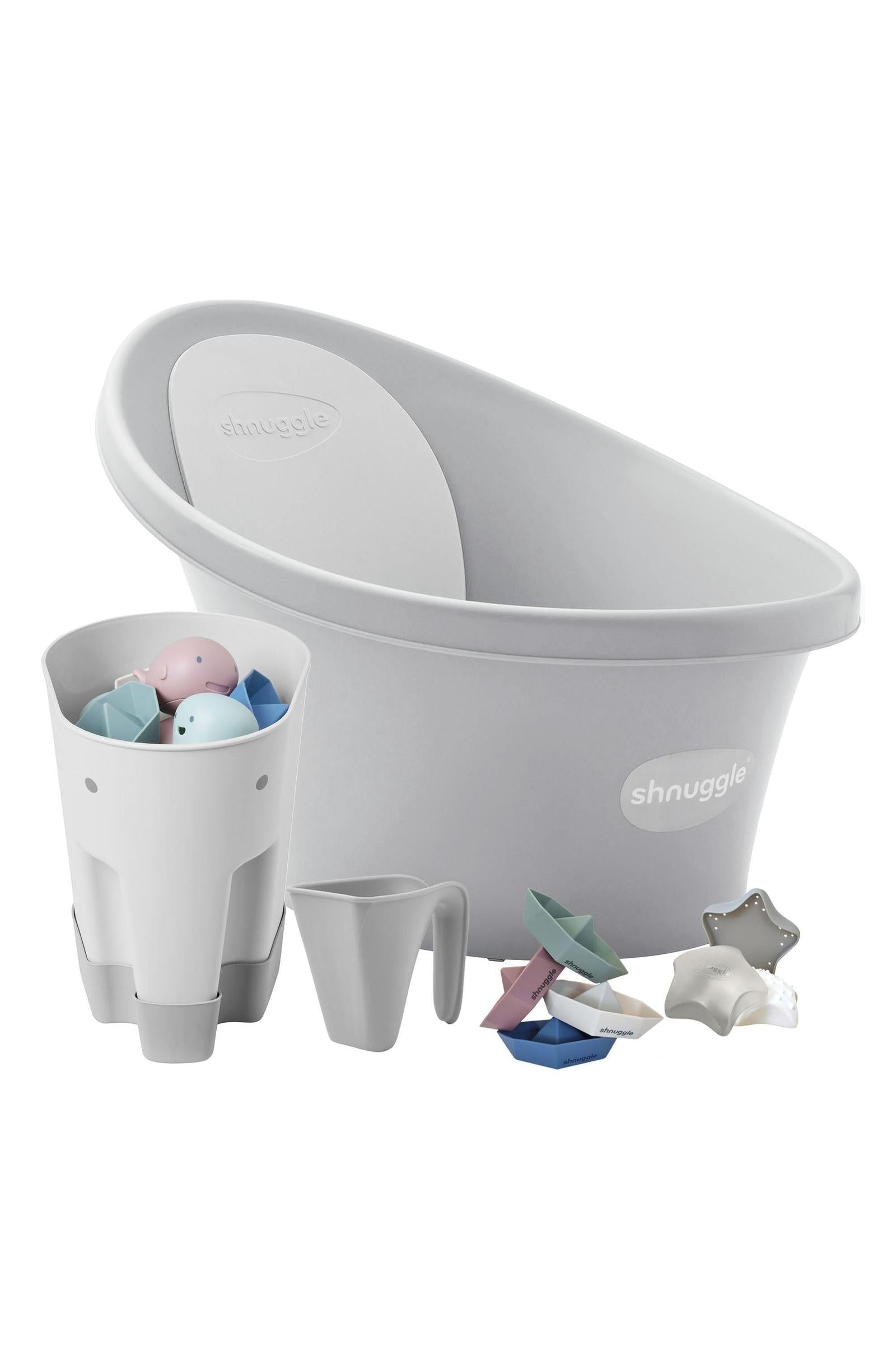 Shnuggle Newborn Bundle: Baby Bath & Accessories Bundle - 5-Piece Set