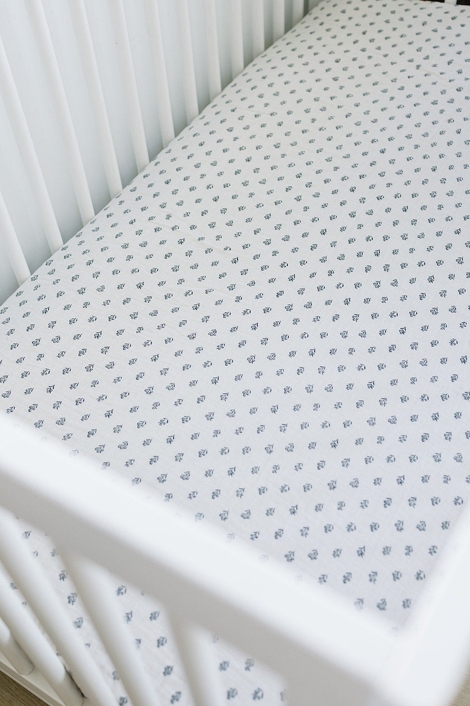 Cream Berry Muslin Crib Sheet, 100% Cotton, Baby Essentials