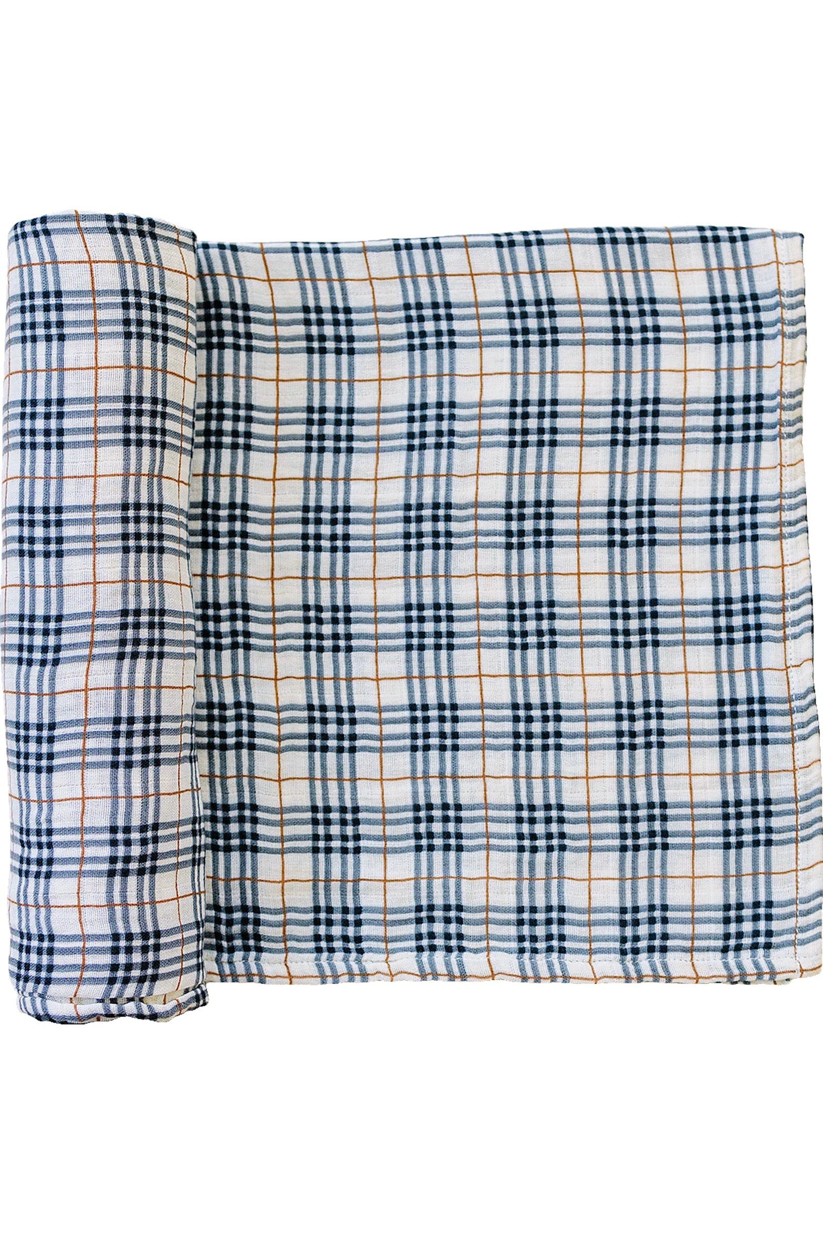 Vintage Plaid Muslin Swaddle Blanket, 100% Cotton, Baby Essentials