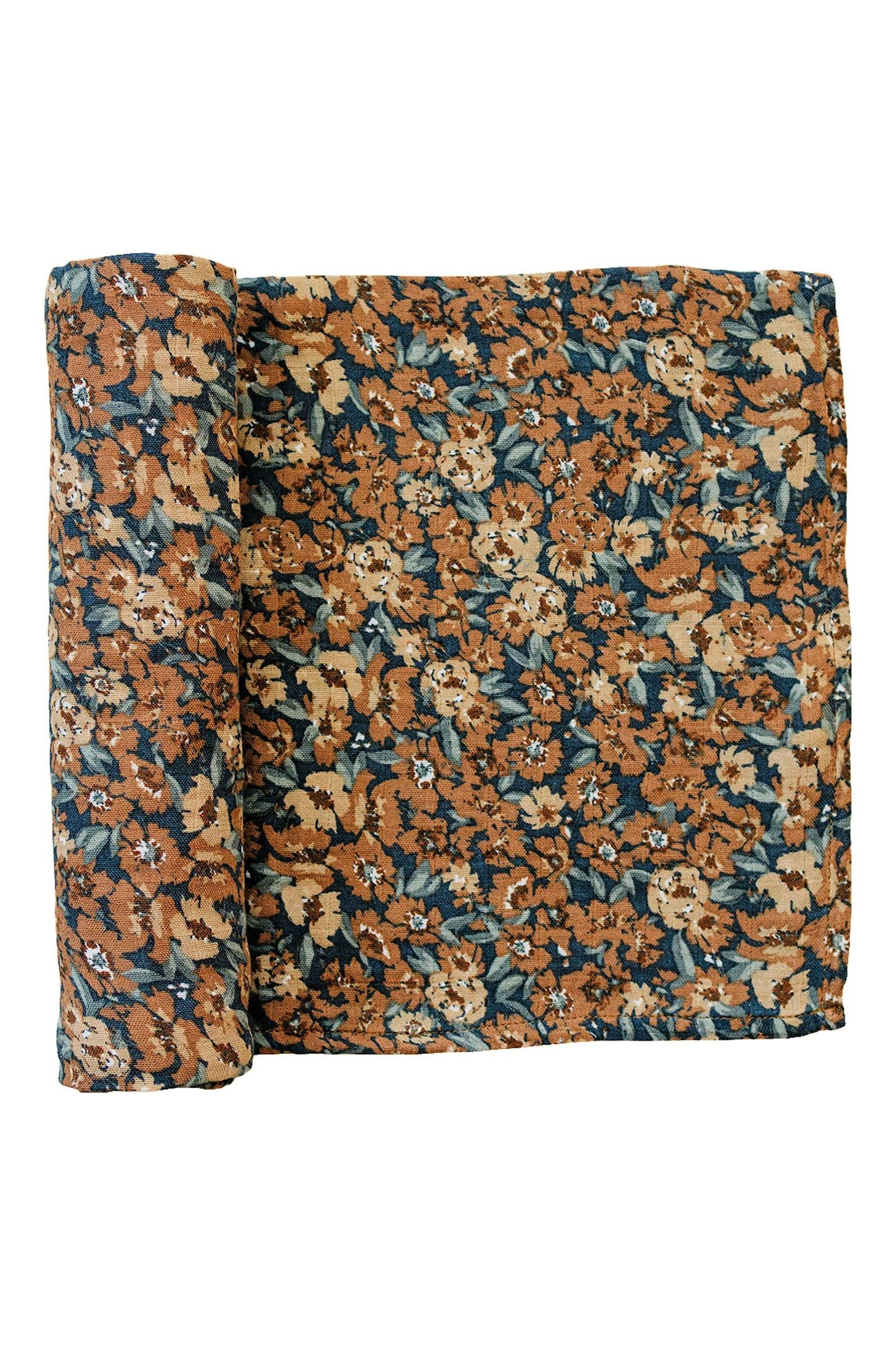 Venetian Floral Muslin Swaddle Blanket, 100% Cotton, Baby Essentials