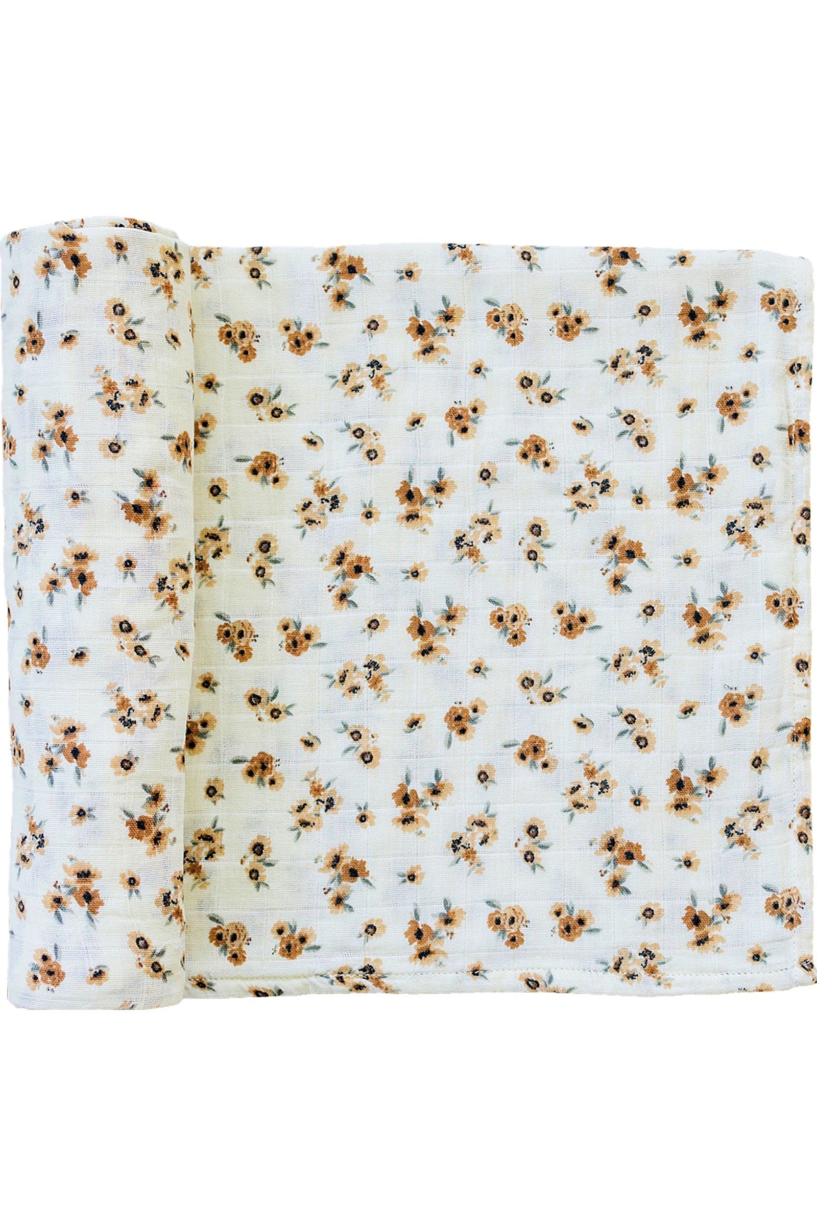 Autumn Bloom Muslin Swaddle Blanket, 100% Cotton, Baby Essentials