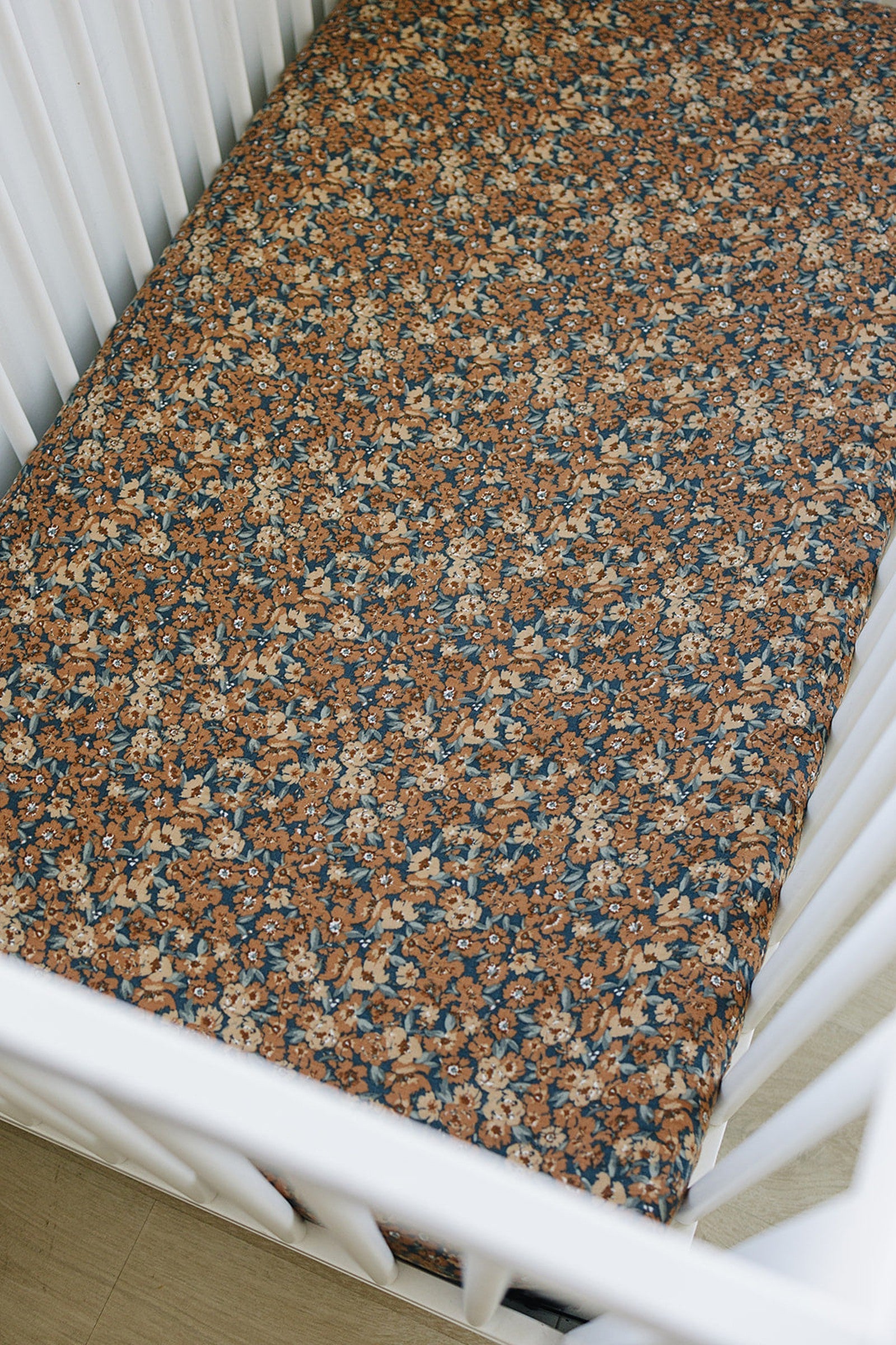 Venetian Floral Muslin Crib Sheet, 100% Cotton, Baby Essentials