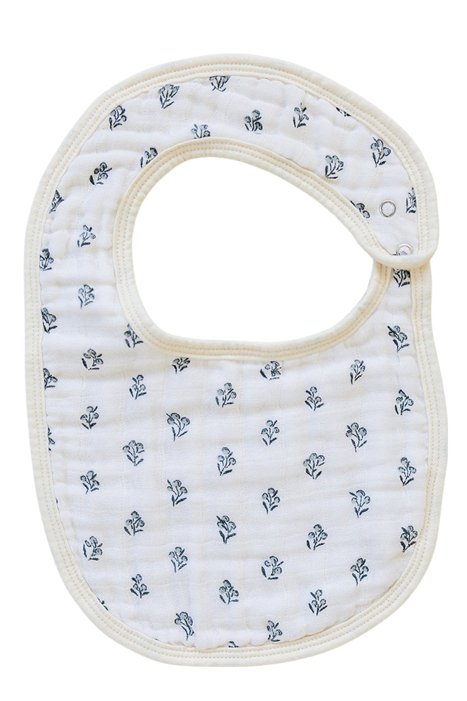 Cream Berry Classic Muslin Bib, 100% Cotton, Baby Essentials