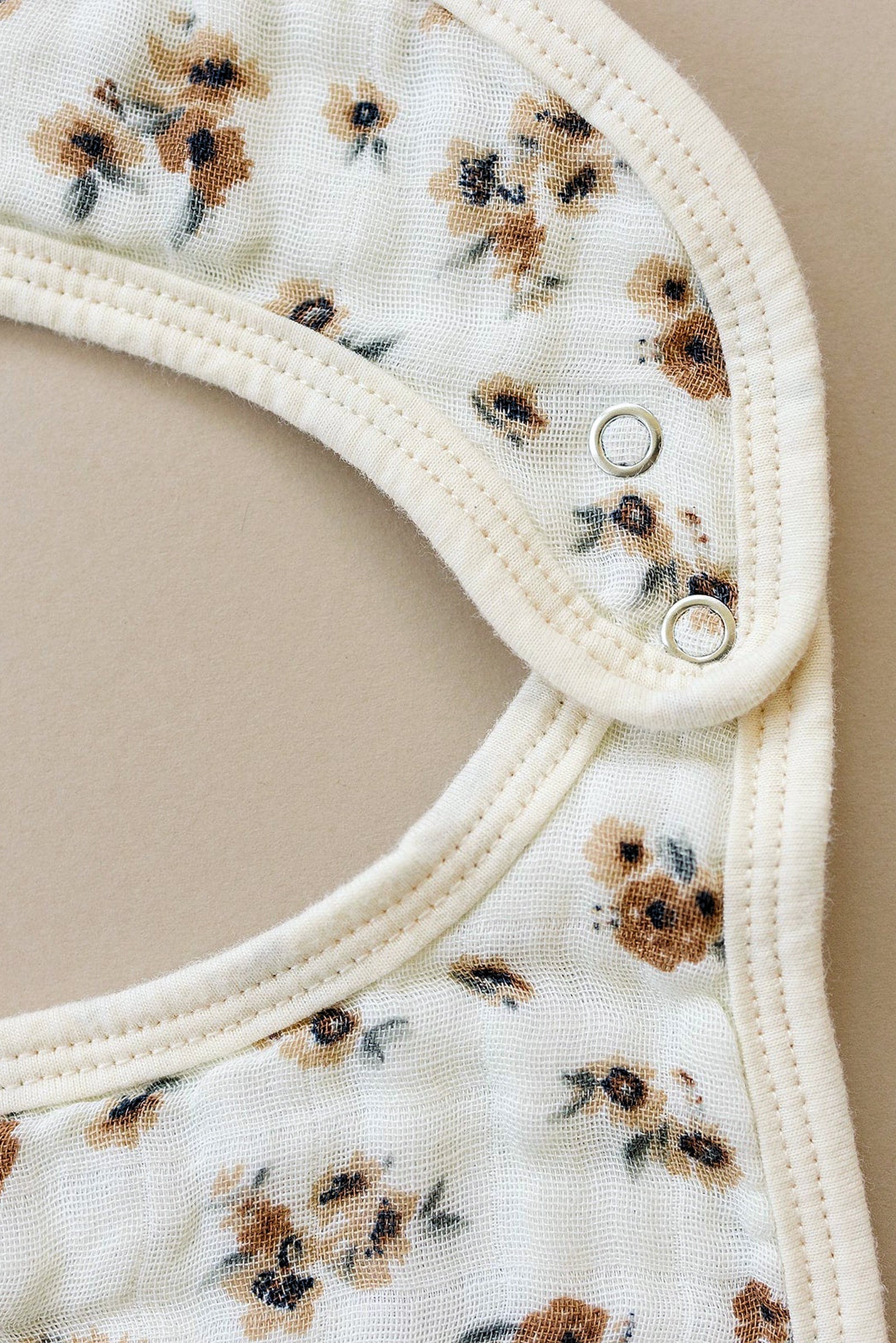 Autumn Bloom Classic Muslin Bib, 100% Cotton, Baby Essentials