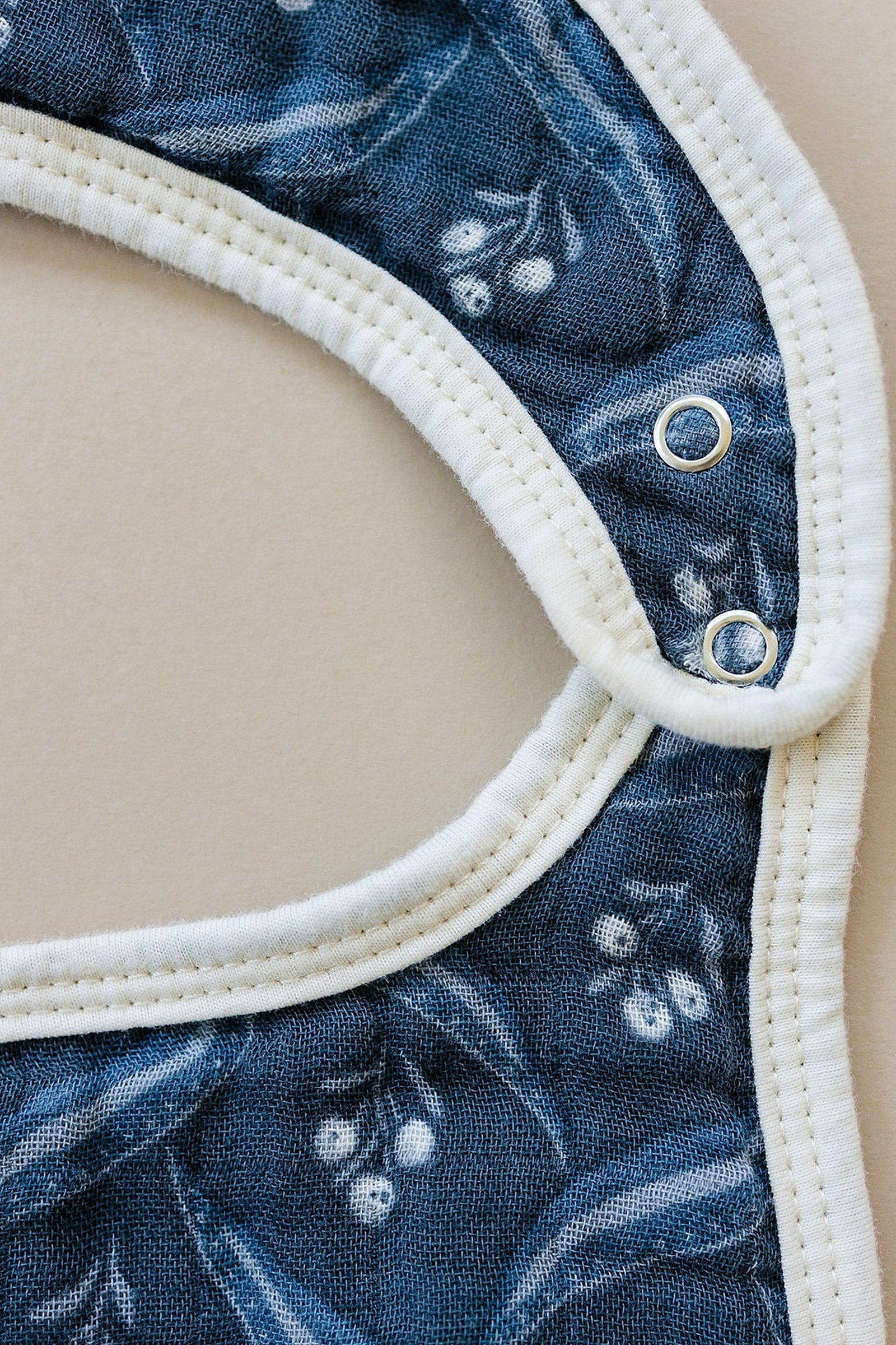 Navy Berry Classic Muslin Bib, 100% Cotton, Baby Essentials