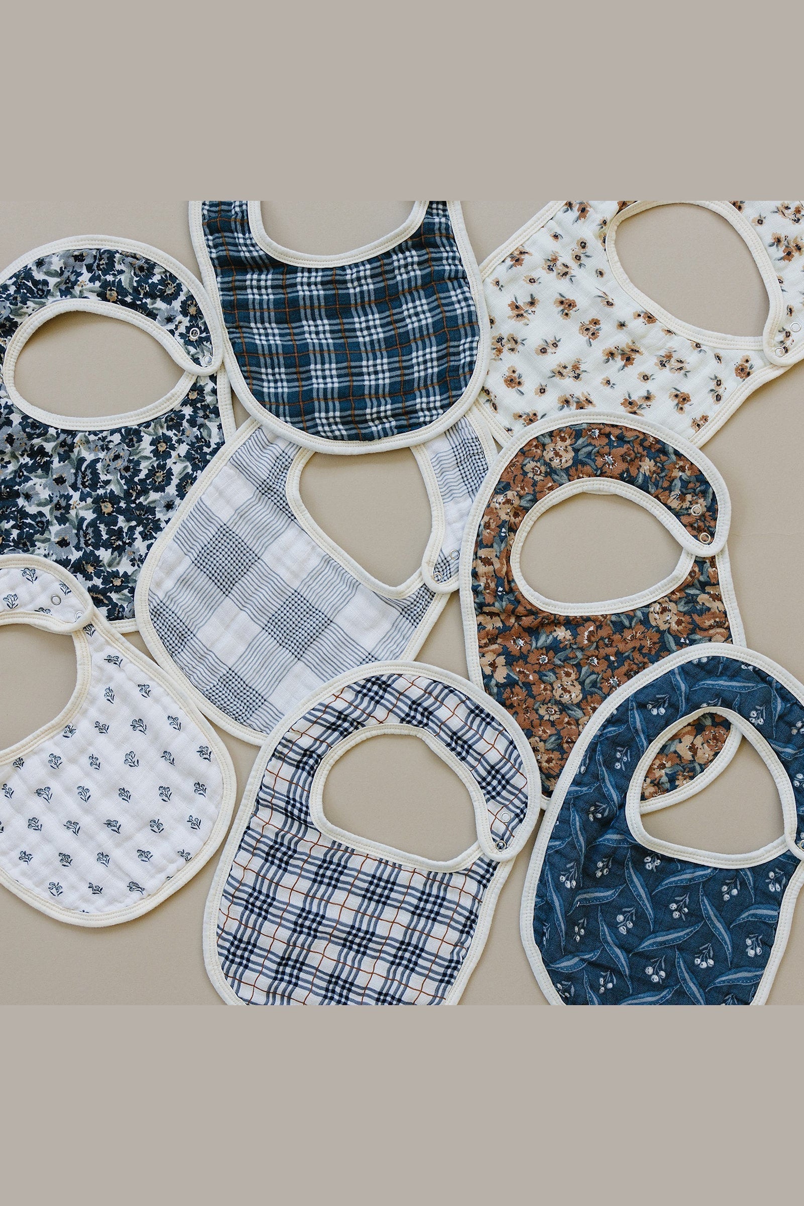 Liberty Floral Classic Muslin Bib, 100% Cotton, Baby Essentials