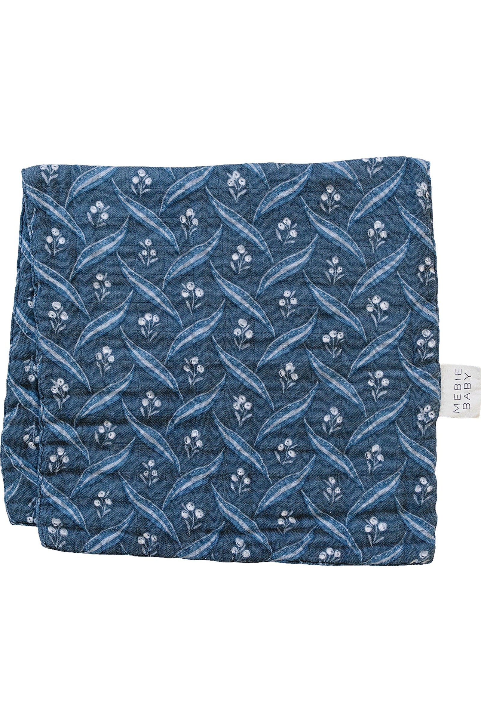 Navy Berry Muslin Burp Cloth, 100% Cotton, Baby Essentials