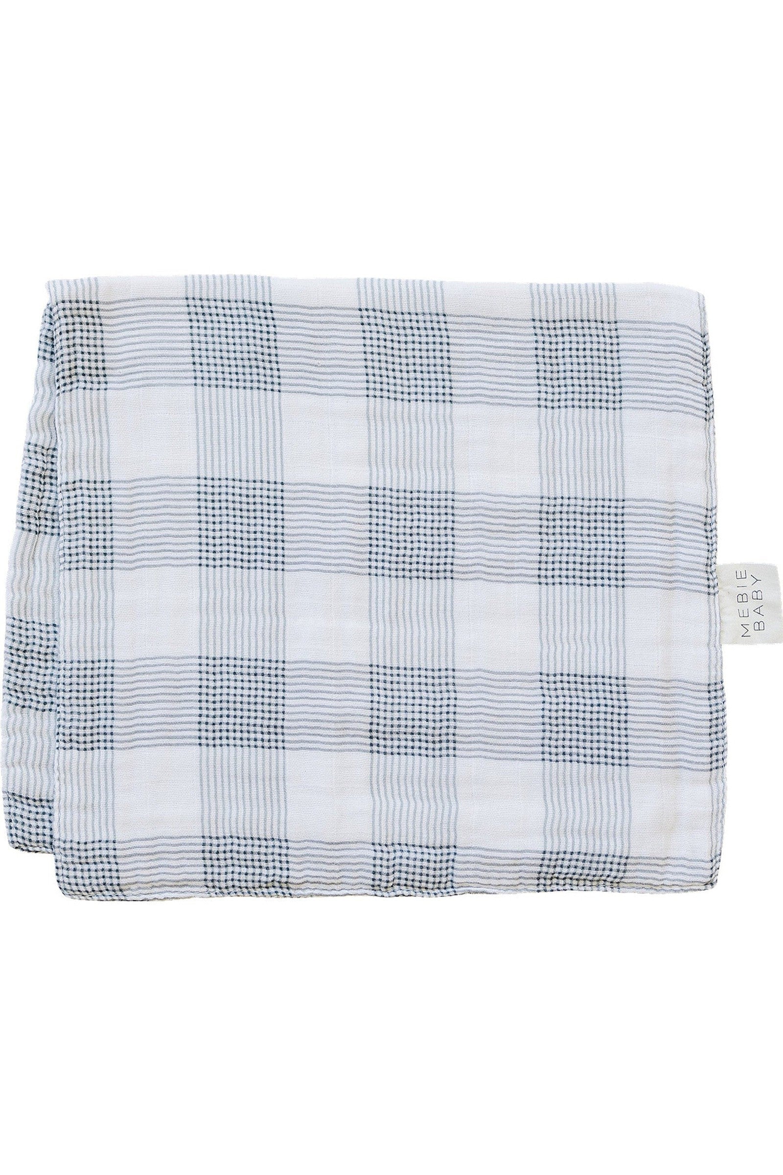 Coastal Plaid Muslin Burp Cloth, 100% Cotton, Baby Essentials