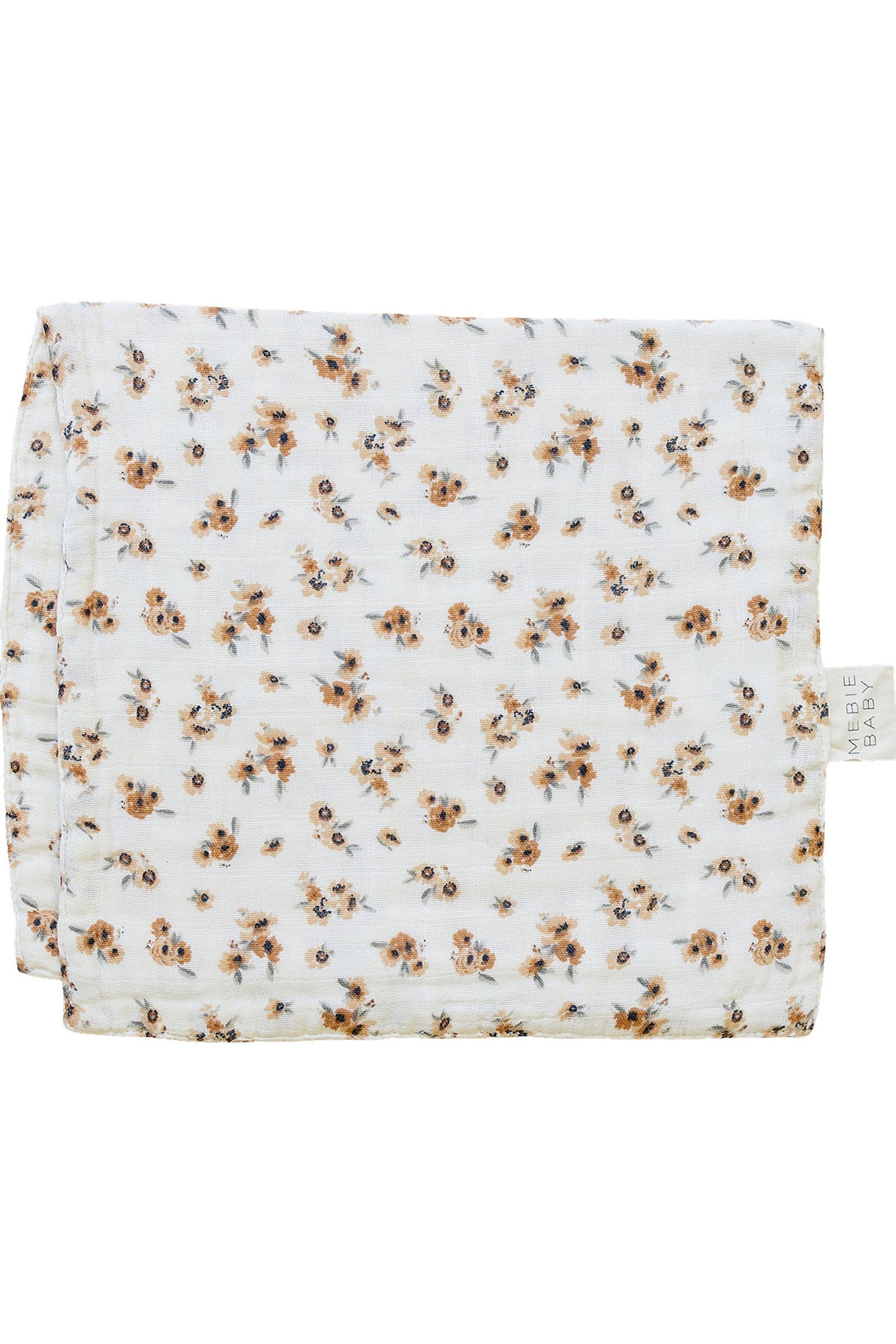Autumn Bloom Muslin Burp Cloth, 100% Cotton, Baby Essentials