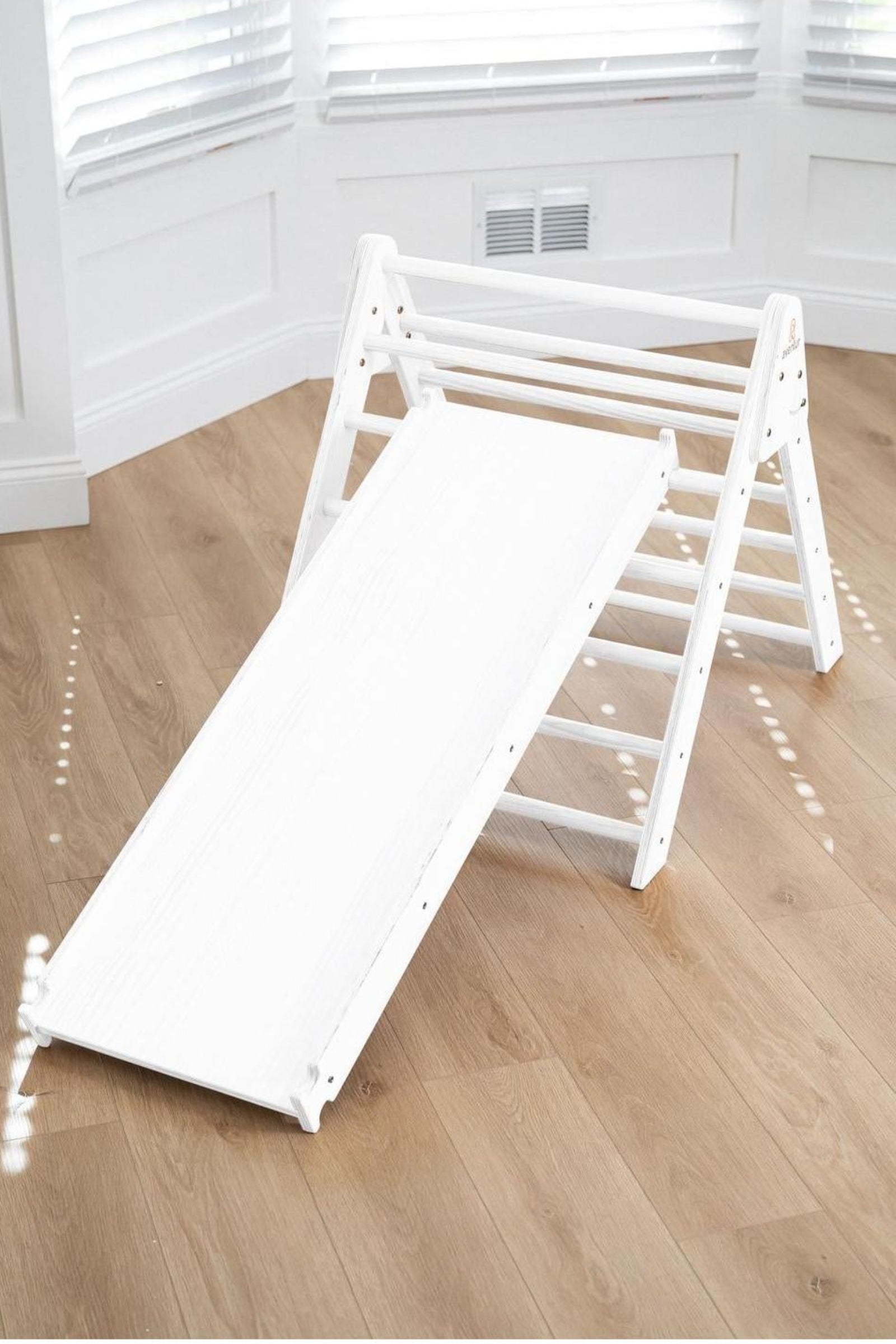 Hazel Baby & Toddler Gym, Pikler Triangle, Slide & Rocker Playset