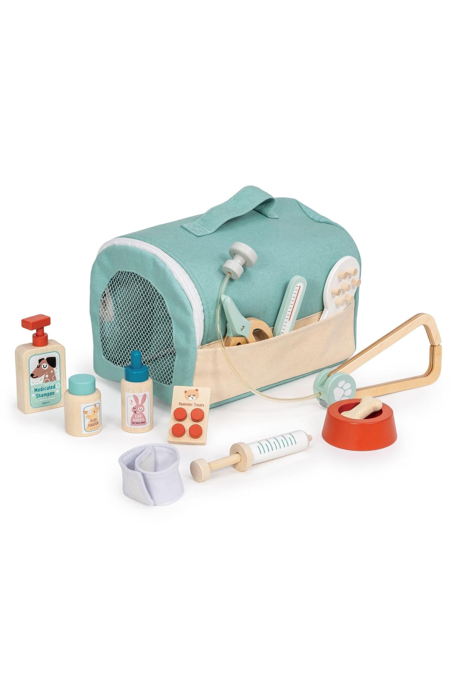 Animal Rescue Vet Case, Wooden Pretend Play Veterinary Set