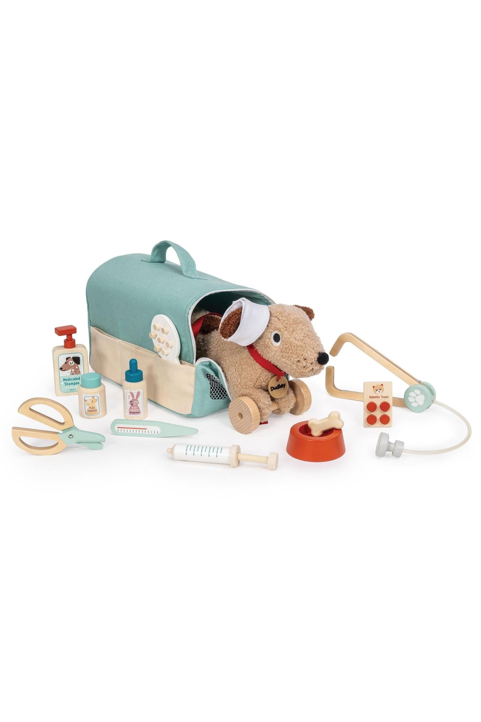 Animal Rescue Vet Case, Wooden Pretend Play Veterinary Set