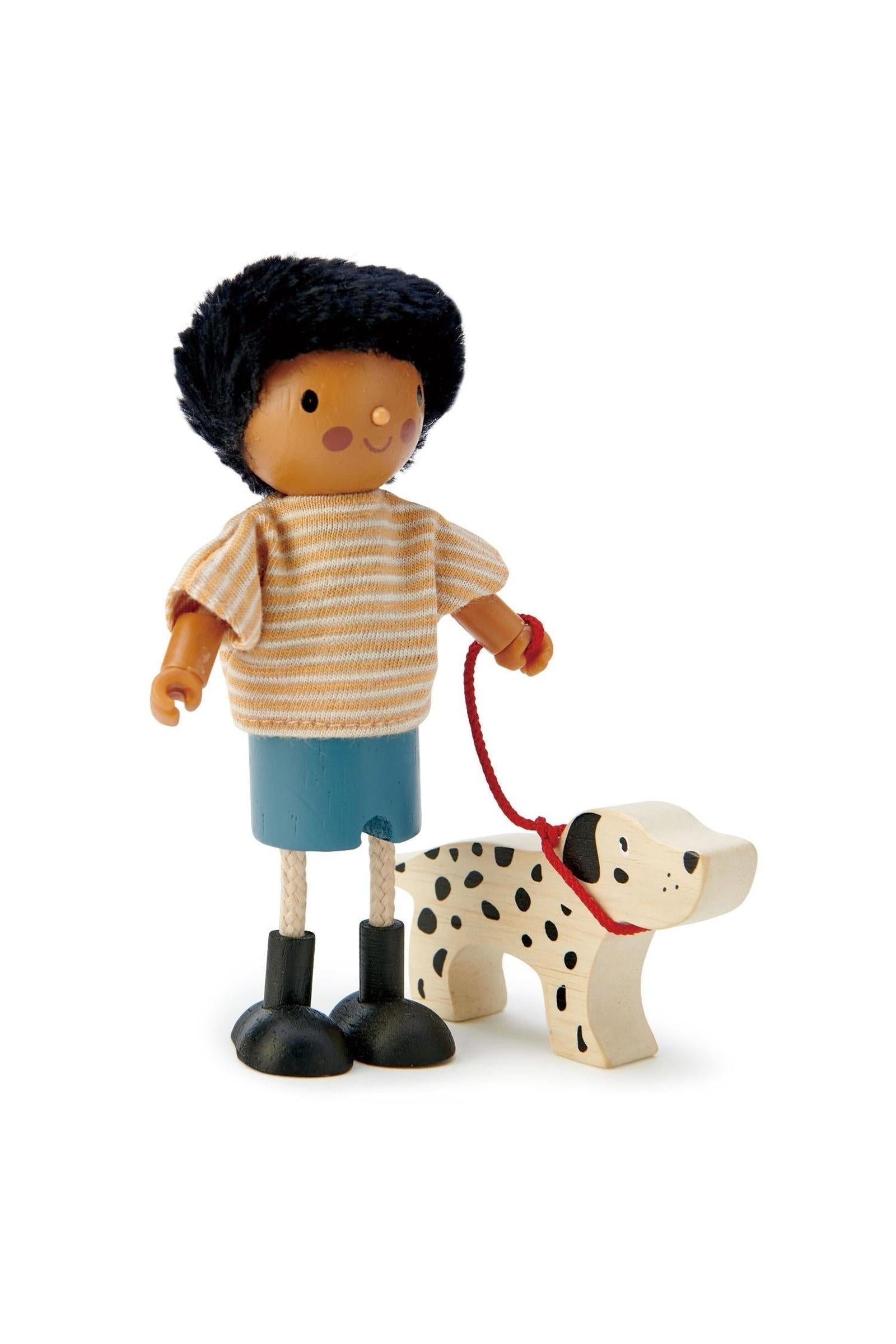 The Forrester Doll Family, Wooden Dollhouse Family & Pets Set