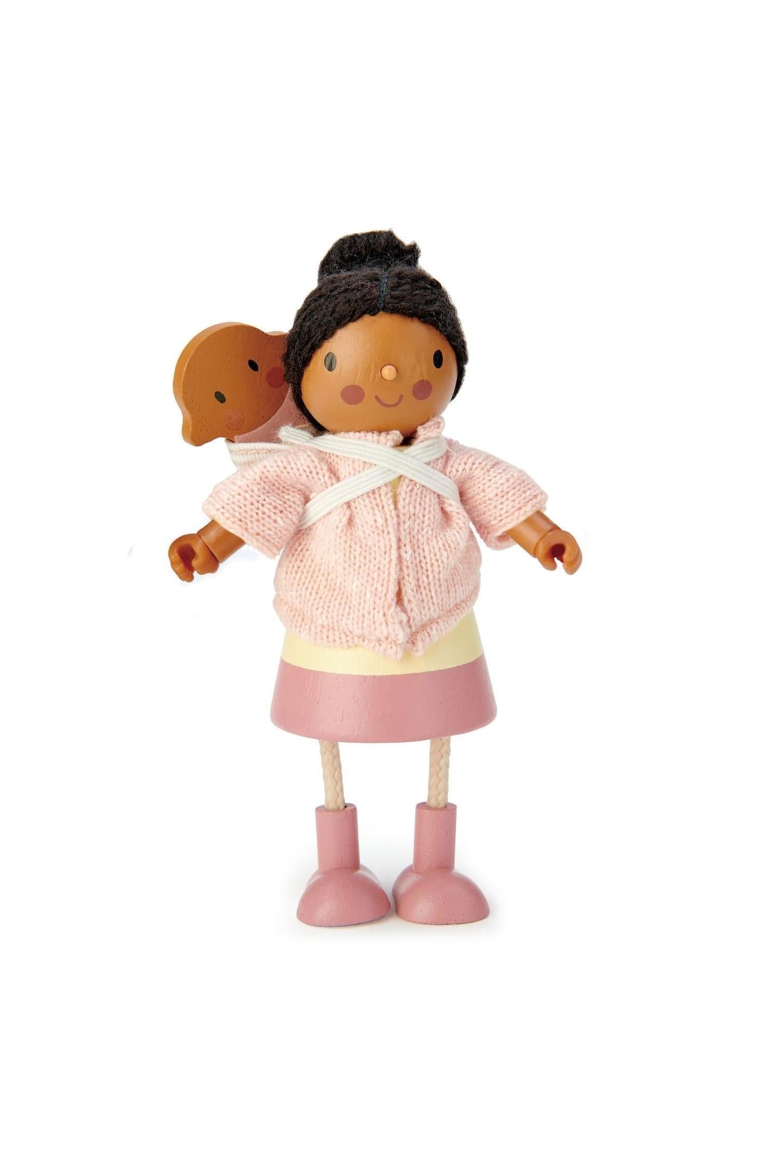 The Forrester Doll Family, Wooden Dollhouse Family & Pets Set