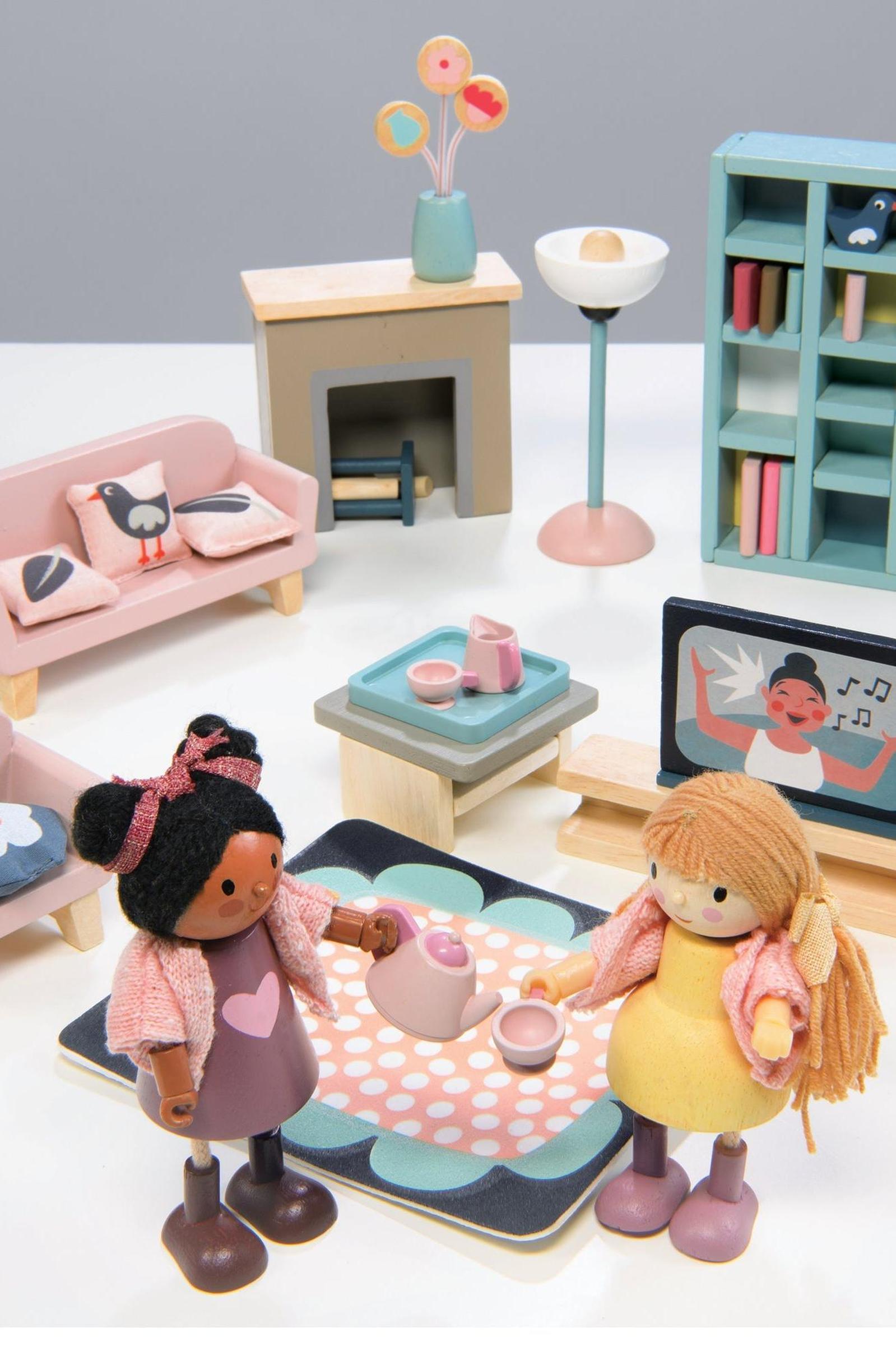 Dollhouse Sitting Room Furniture Set