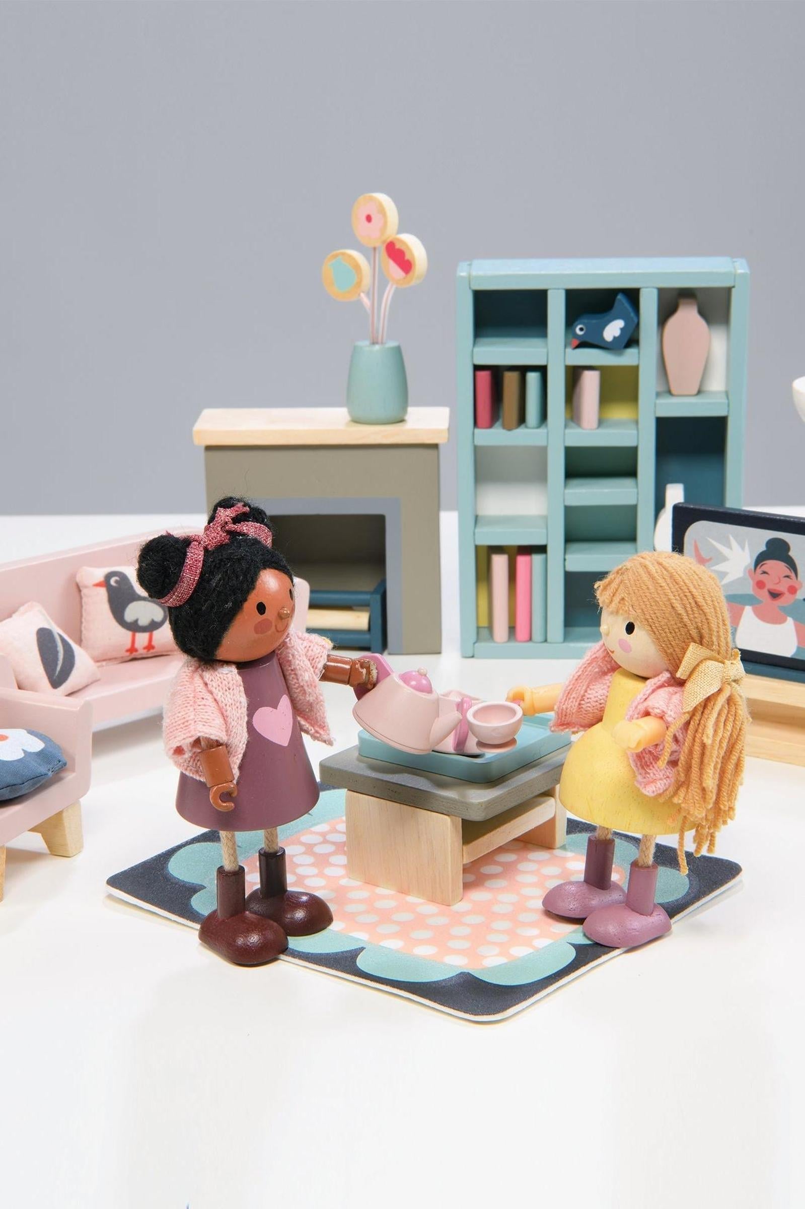 Dollhouse Sitting Room Furniture Set