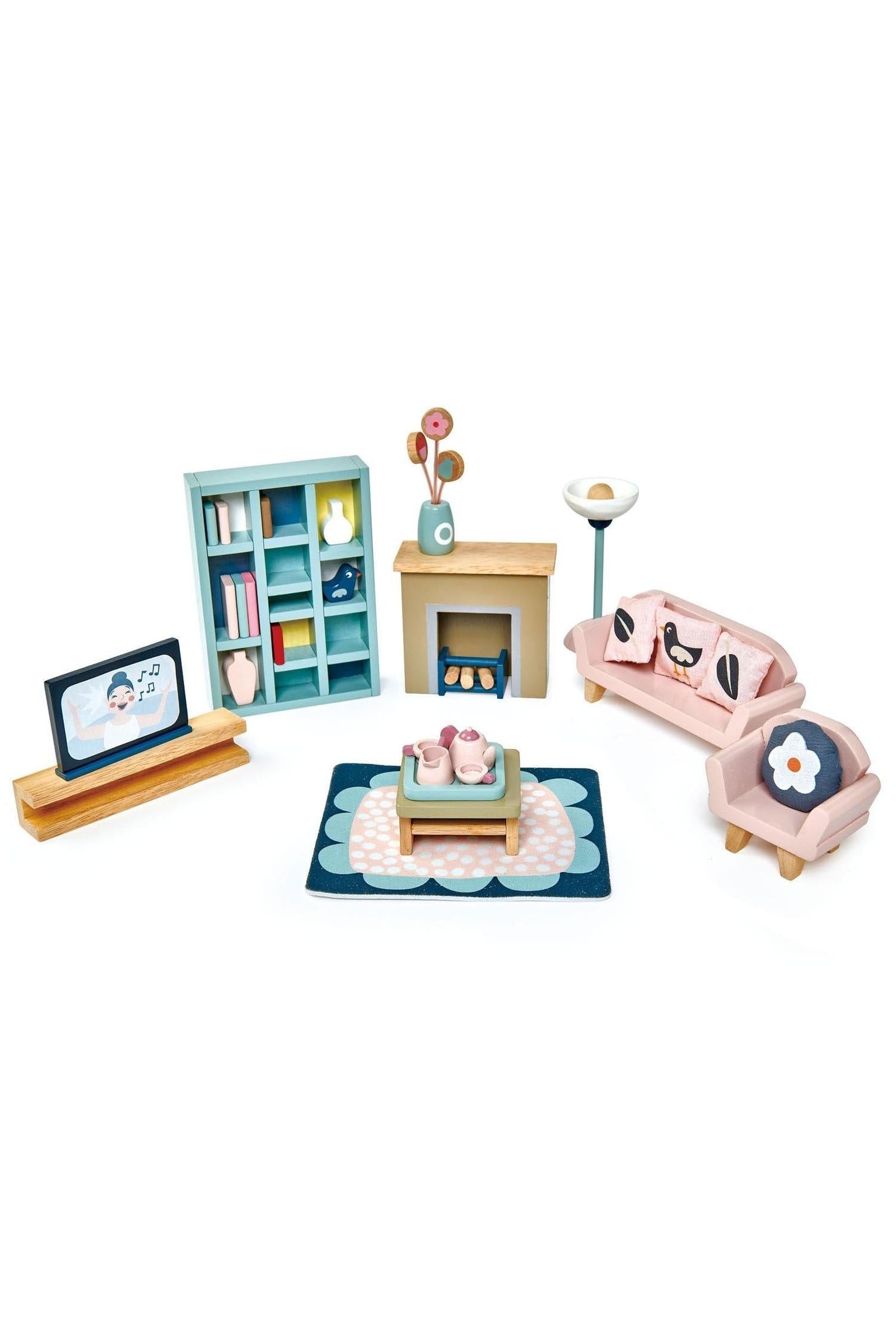 Dollhouse Sitting Room Furniture Set
