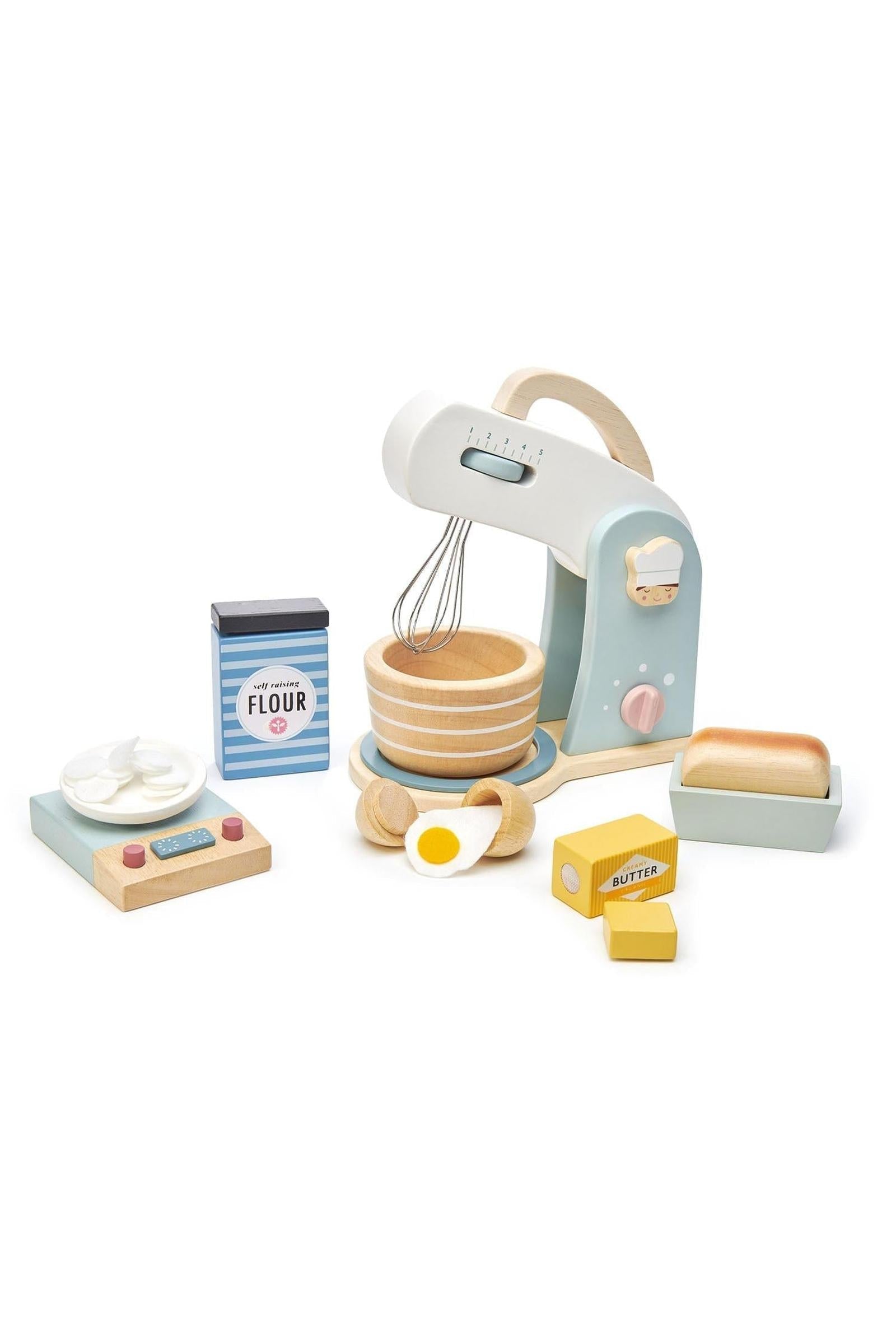 Wooden Home Baking Mixer Set