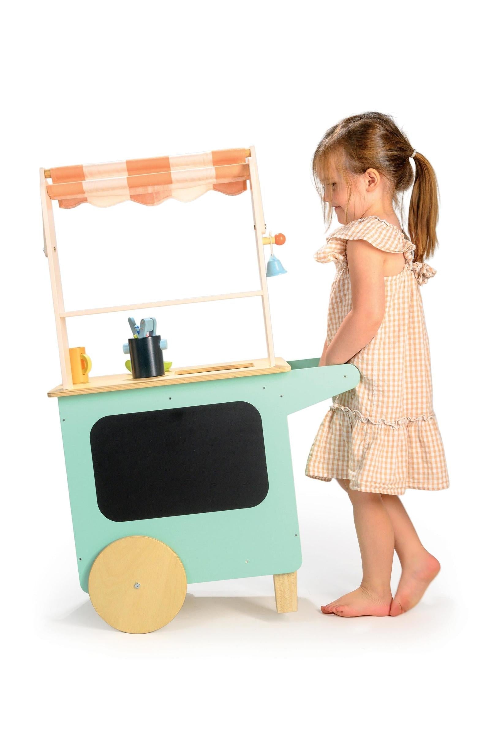 Wooden Mocktail Drinks Trolley for Pretend Play