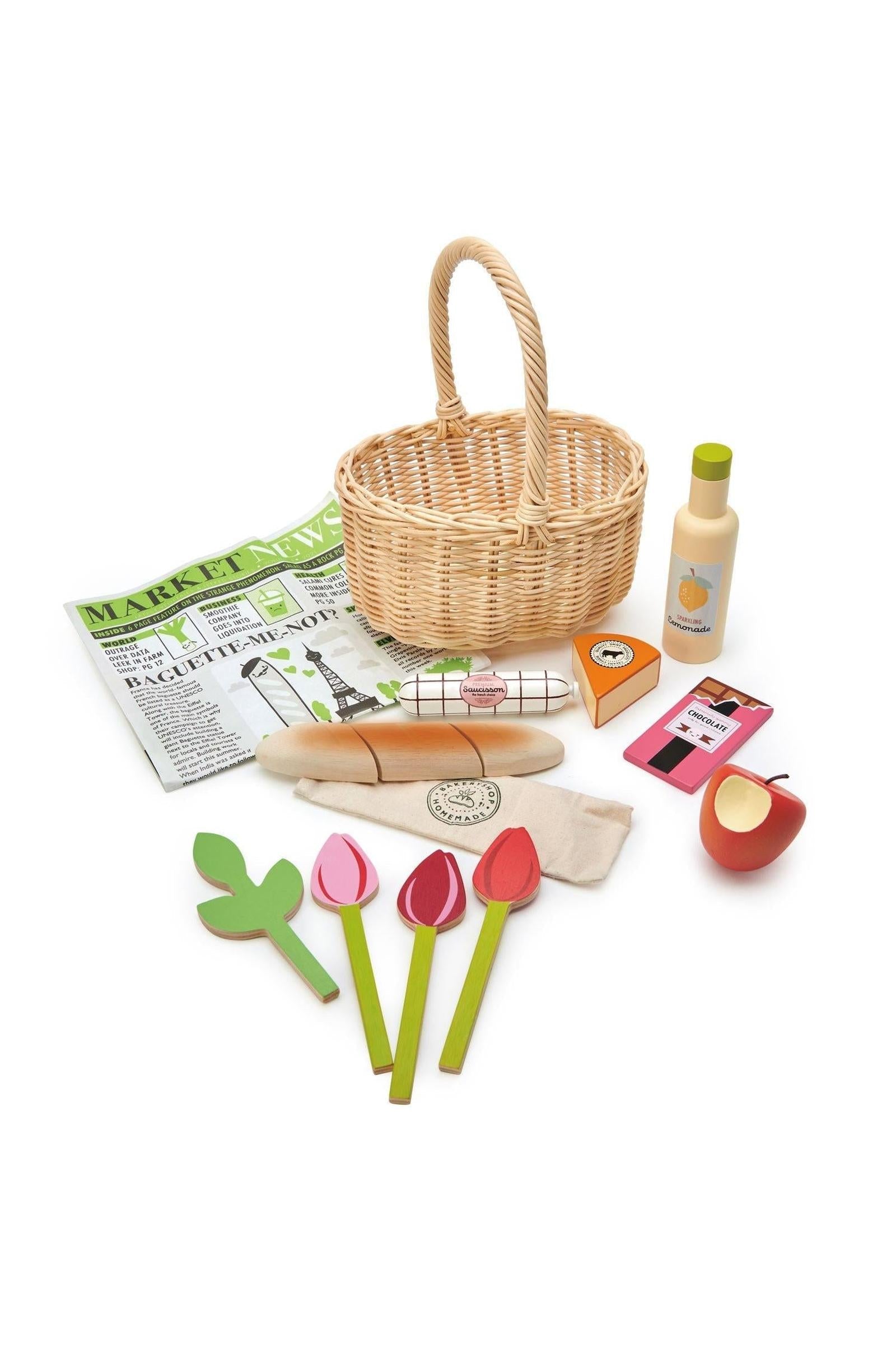 Wicker Shopping Basket