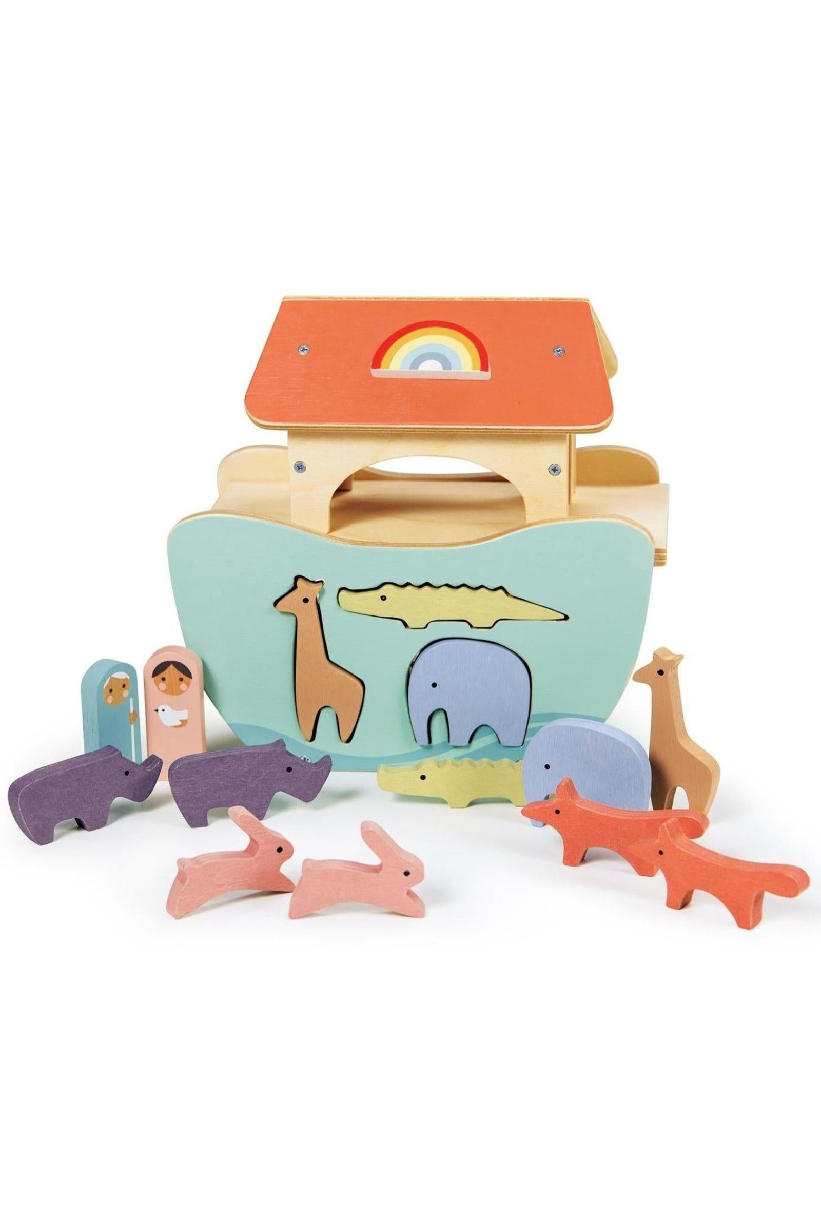 Little Noah's Ark Wooden Play Set For Toddlers