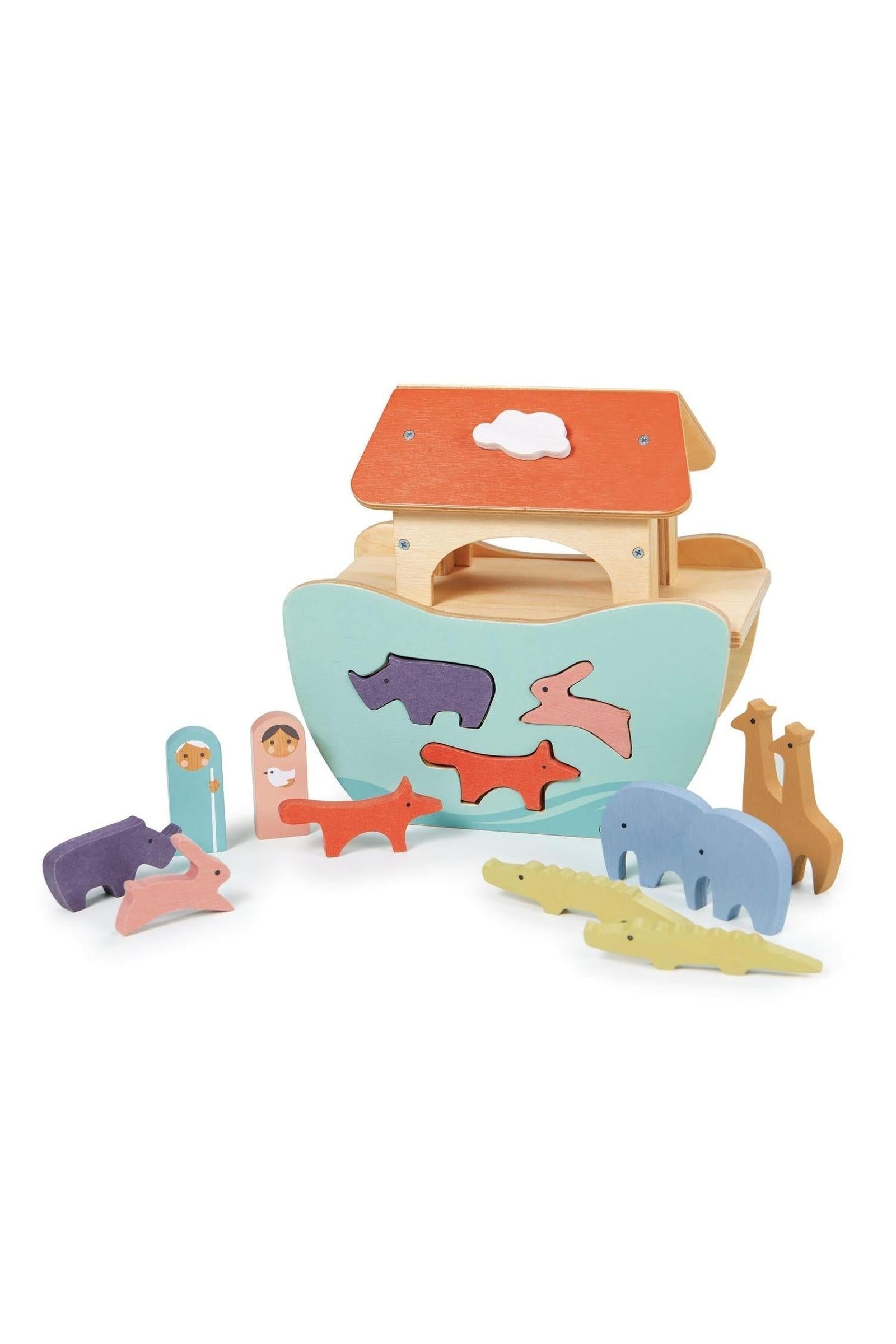 Little Noah's Ark Wooden Play Set For Toddlers