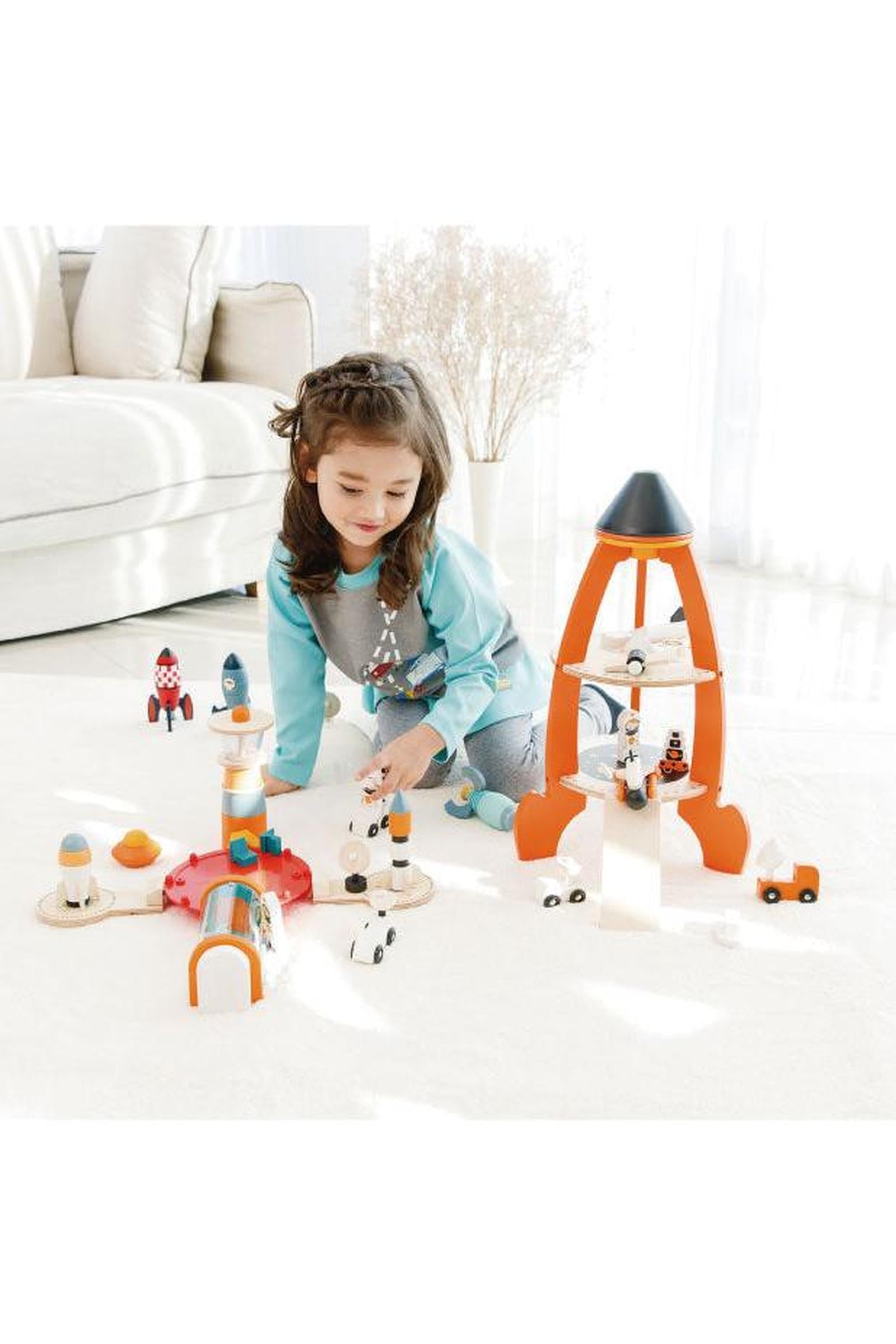 Life on Mars Wooden Space Exploration Play Set for Kids