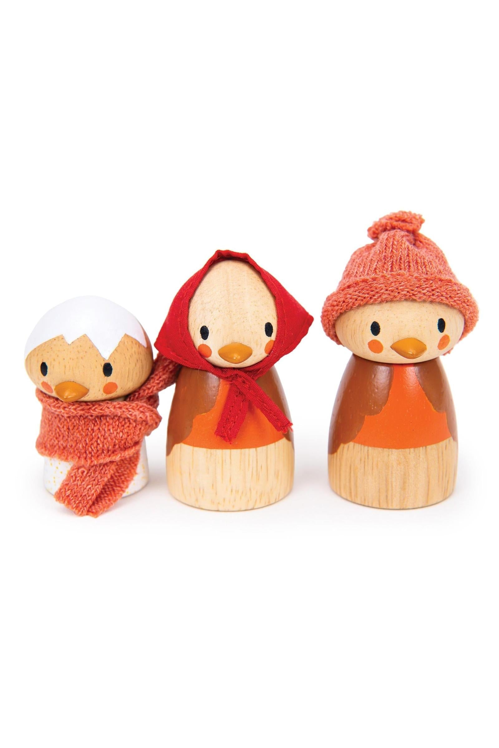Robin's Nest Box Wooden Birdhouse Play Set