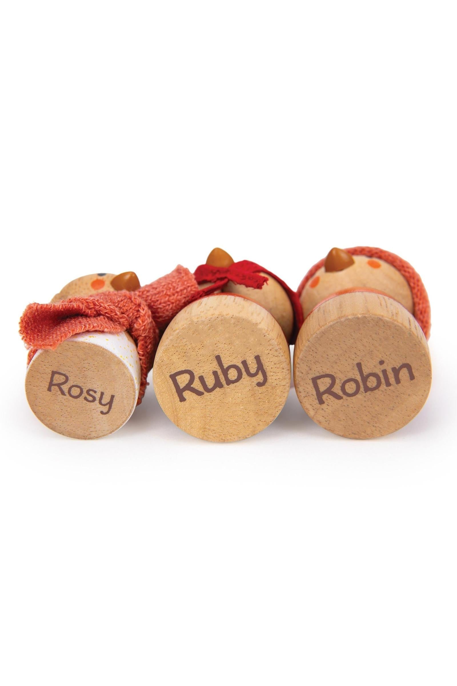 Robin's Nest Box Wooden Birdhouse Play Set