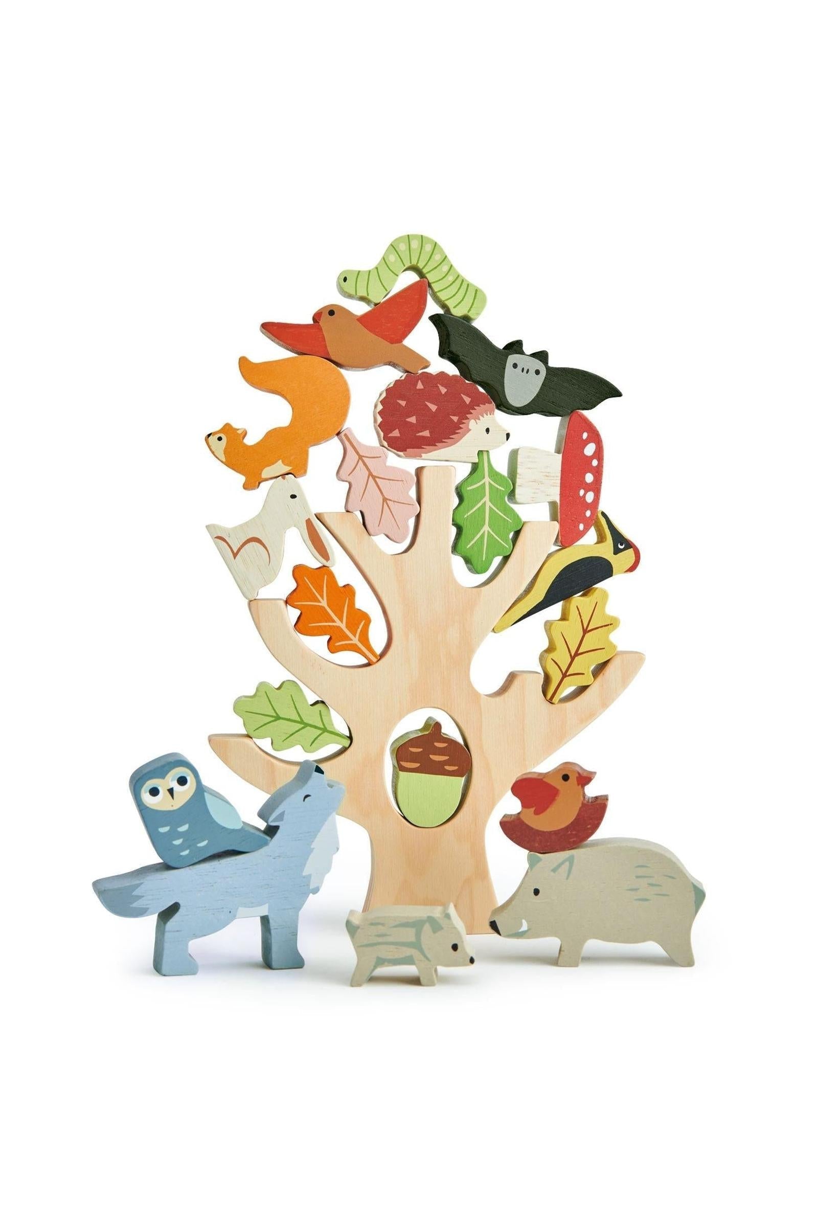 Wooden Forest Stacking Toy for Toddlers
