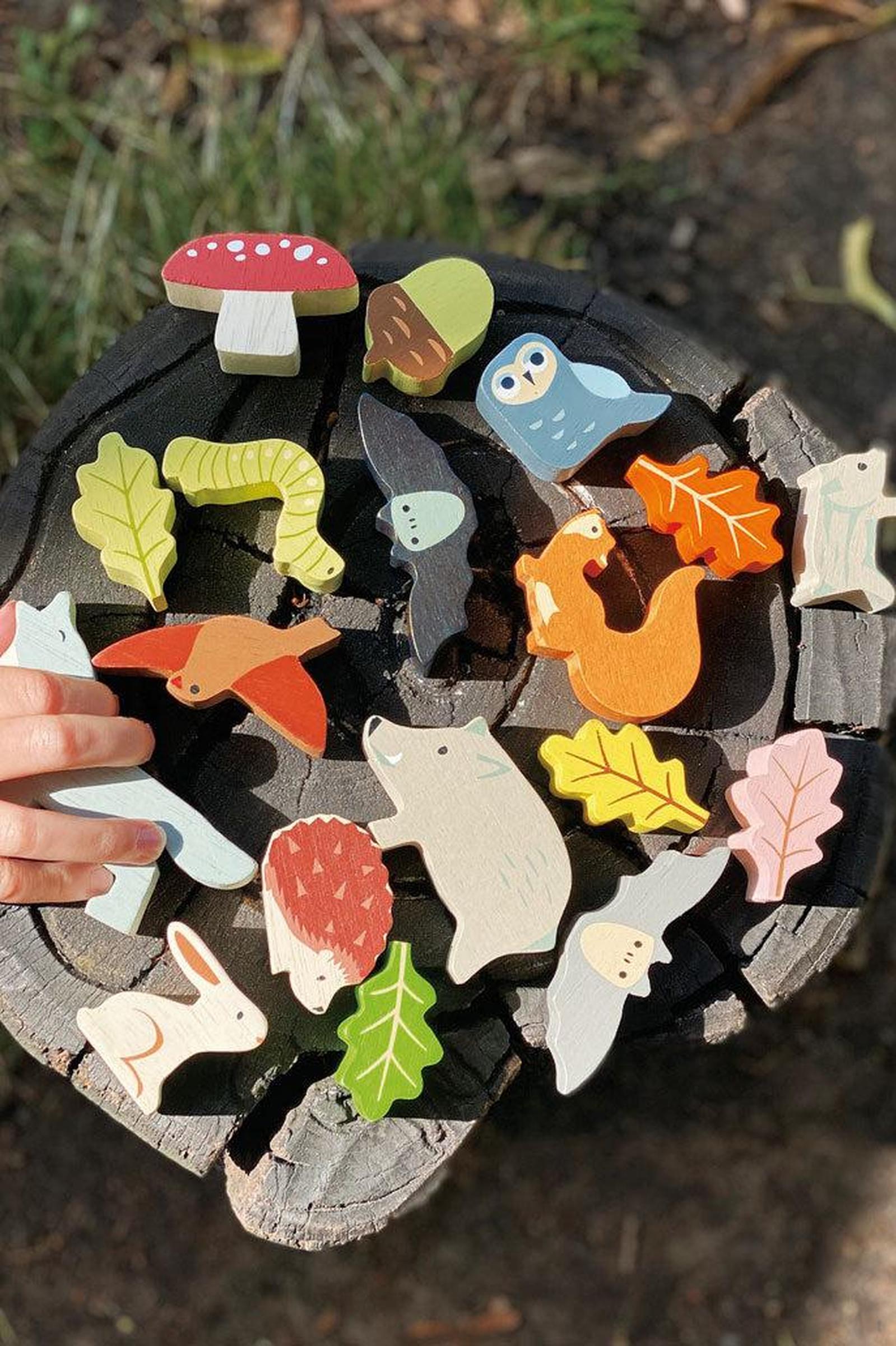 Wooden Forest Stacking Toy for Toddlers
