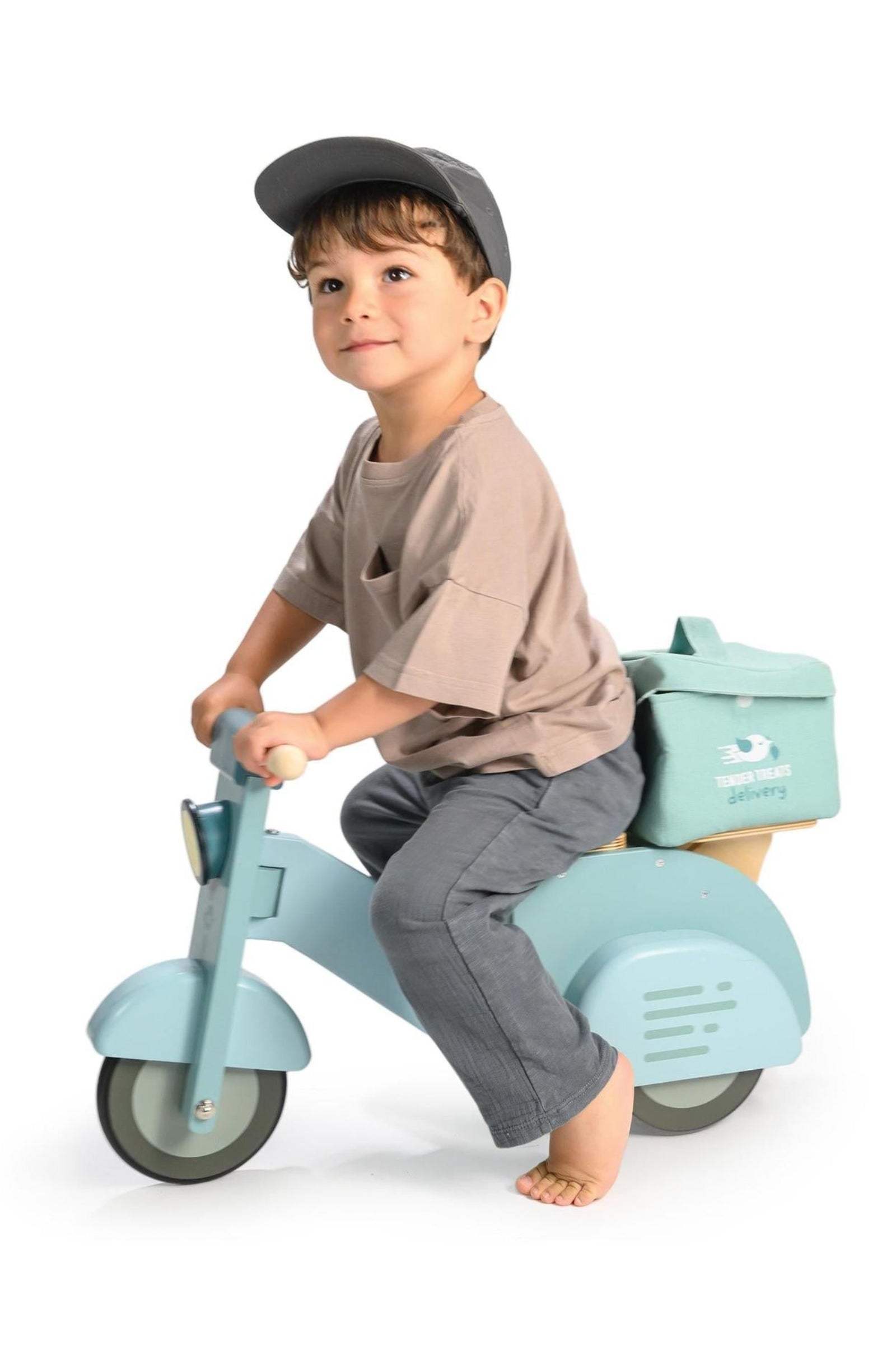 Wooden Ride On Delivery Scooter