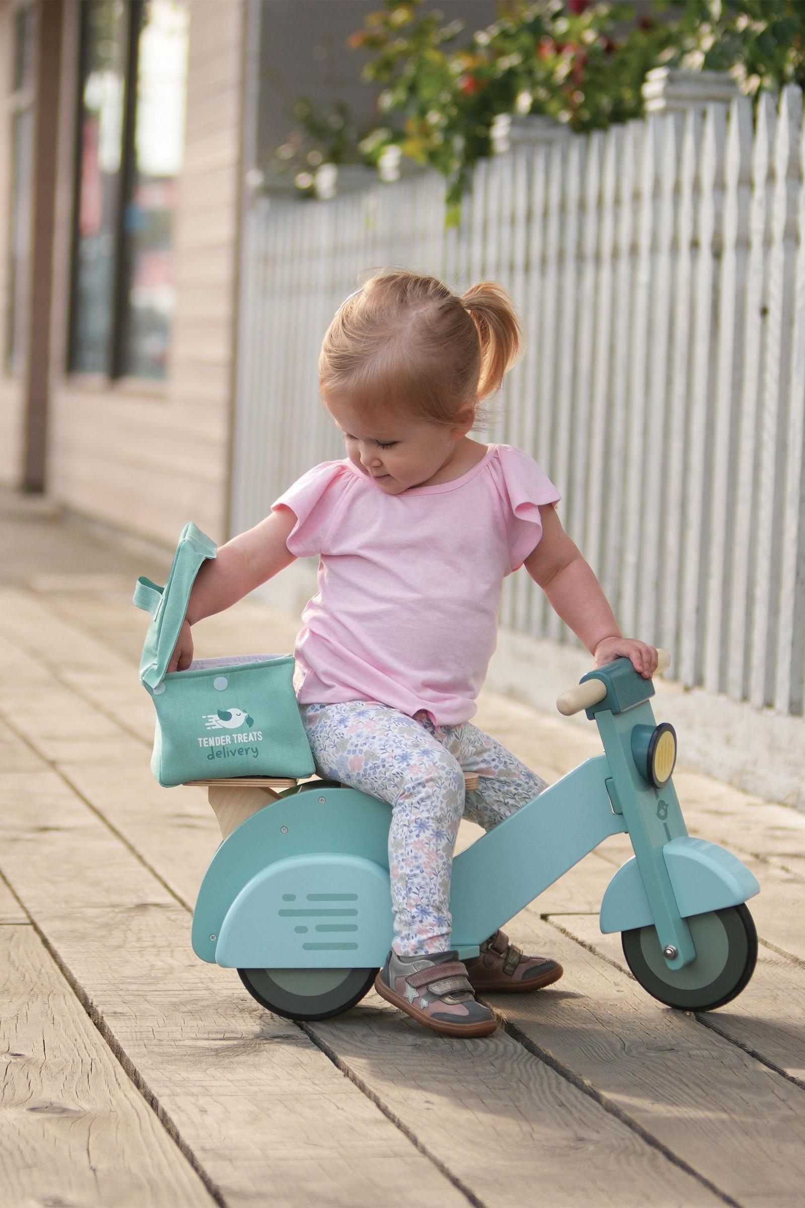 Wooden Ride On Delivery Scooter