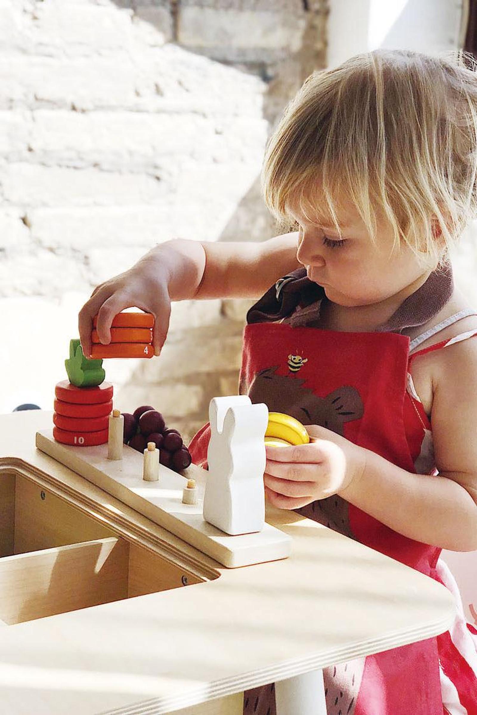 Forest Table & Animal Chair Set with Chalkboard Storage, Toddler Furniture