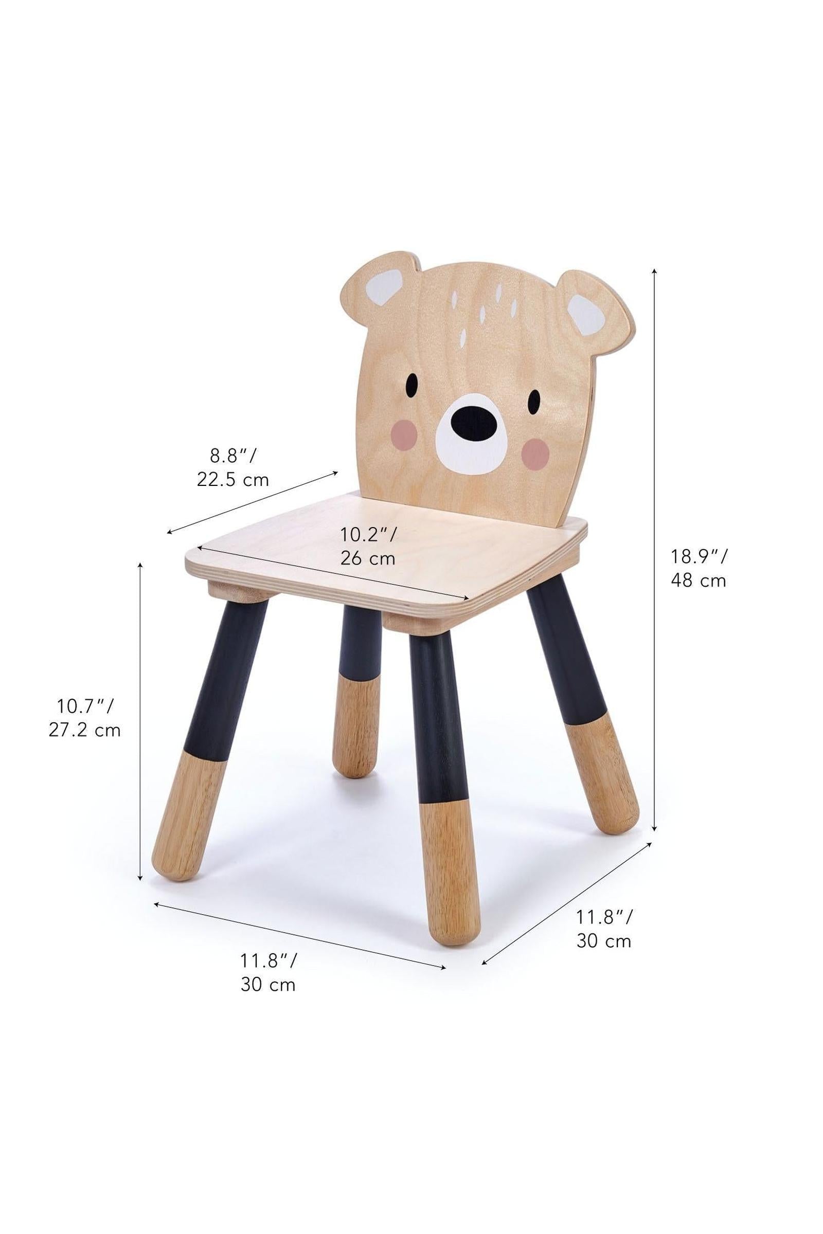 Tender Leaf Forest Bear Chair, Toddler Furniture, Sustainably Built