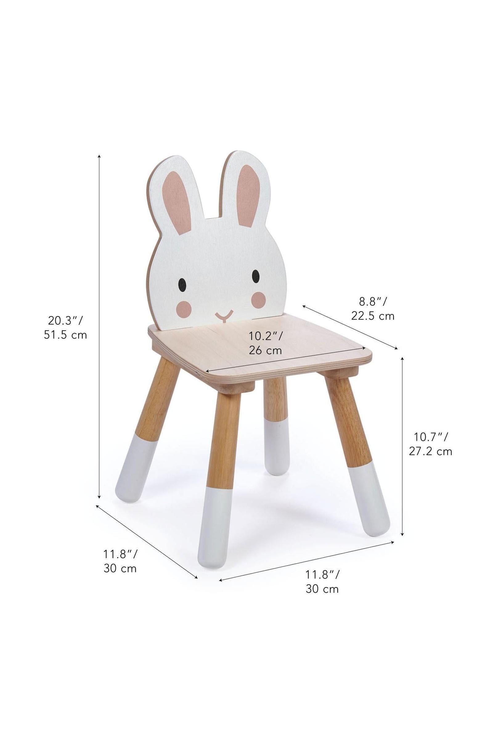 Tender Leaf Forest Rabbit Chair, Toddler Furniture, Sustainably Built