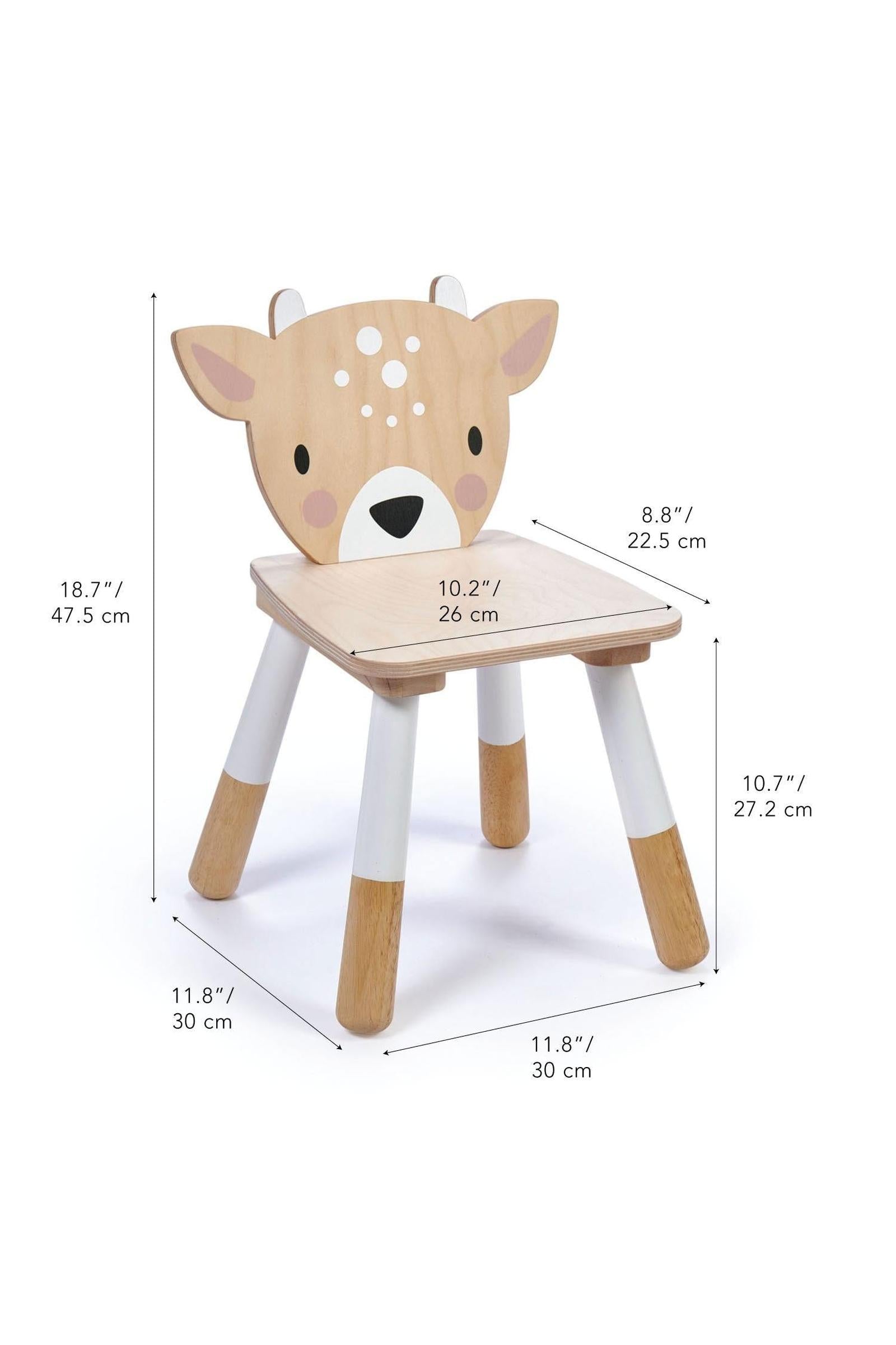 Tender Leaf Forest Deer Chair, Toddler Furniture, Sustainably Built