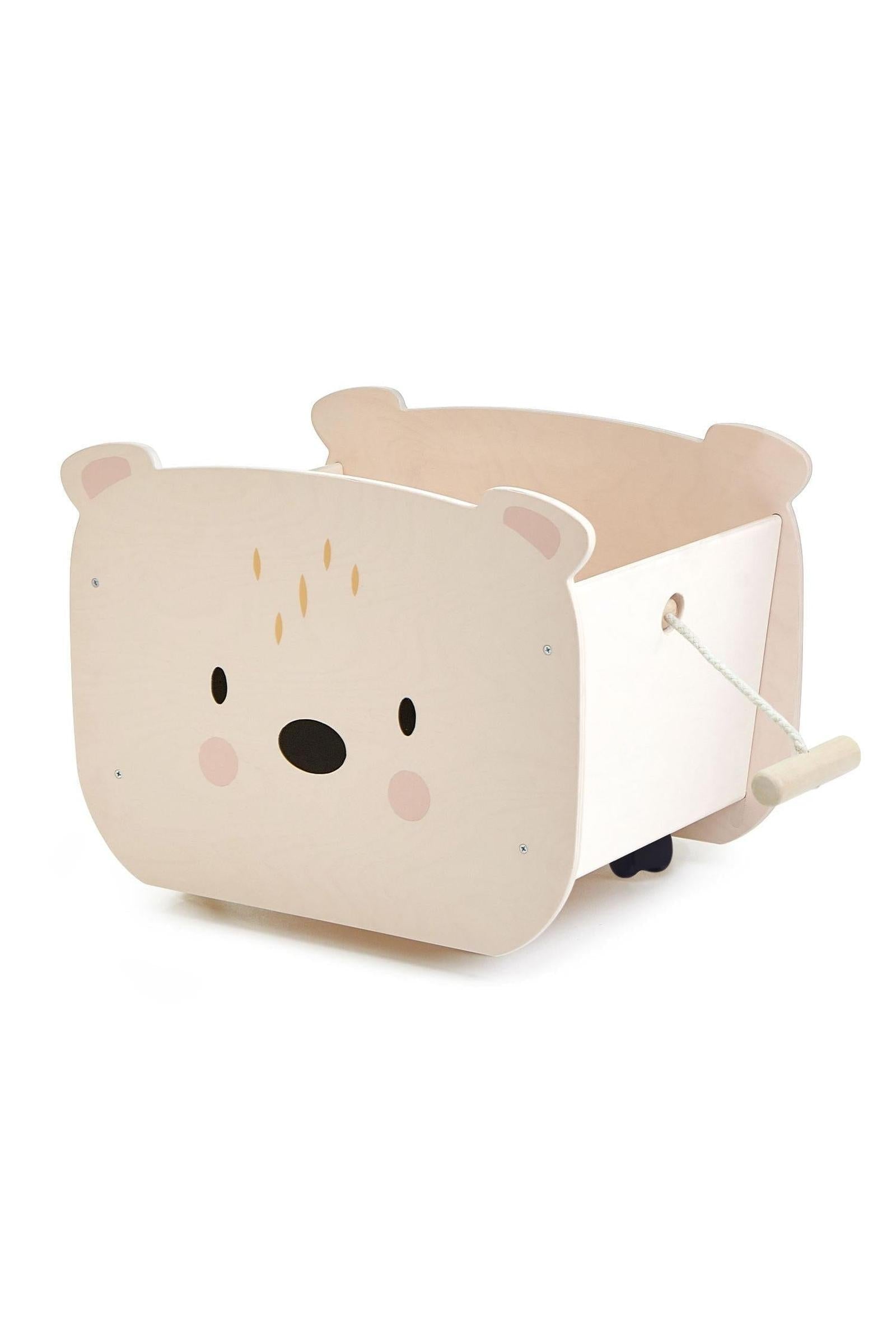 Pull Along Bear Cart
