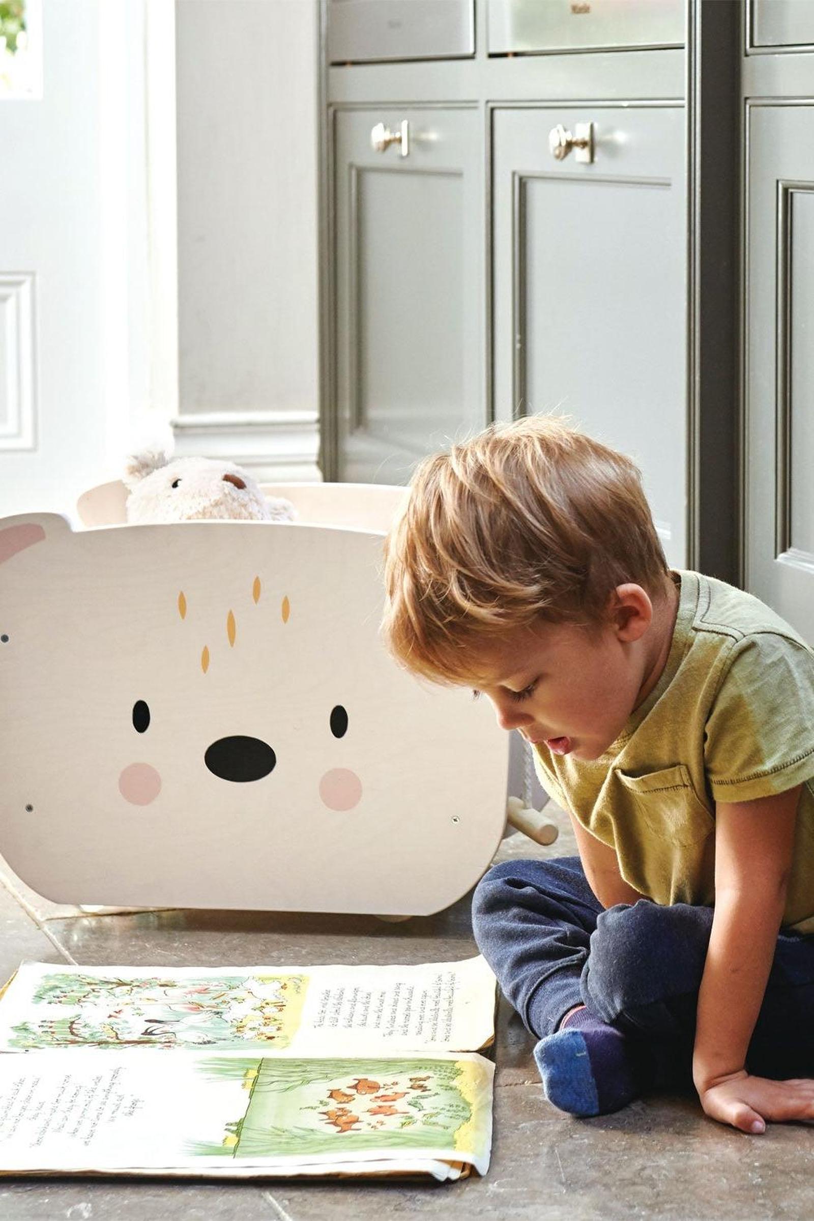 Pull Along Bear Cart