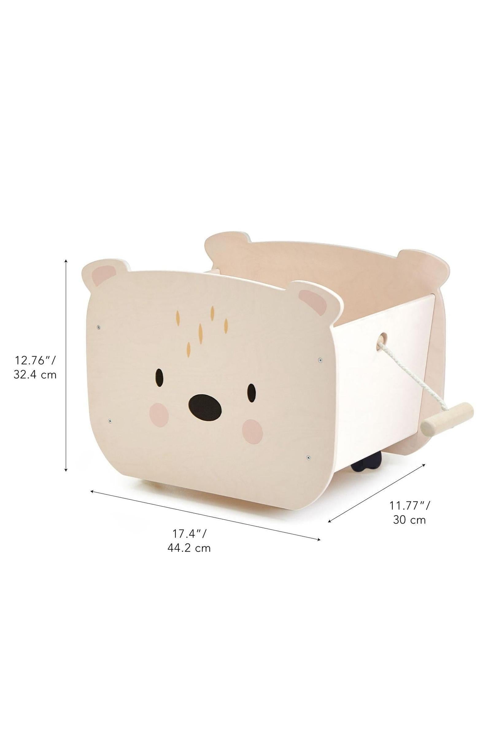 Pull Along Bear Cart