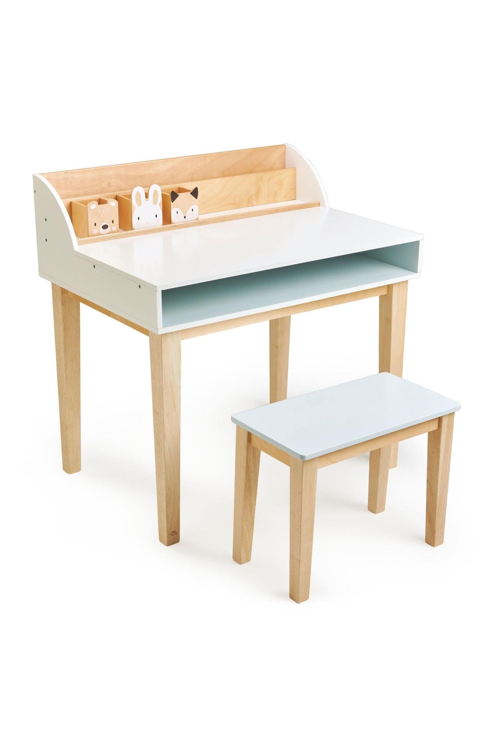 Tender Leaf Forest Animals Desk and Chair, Toddler Furniture, Sustainably Built